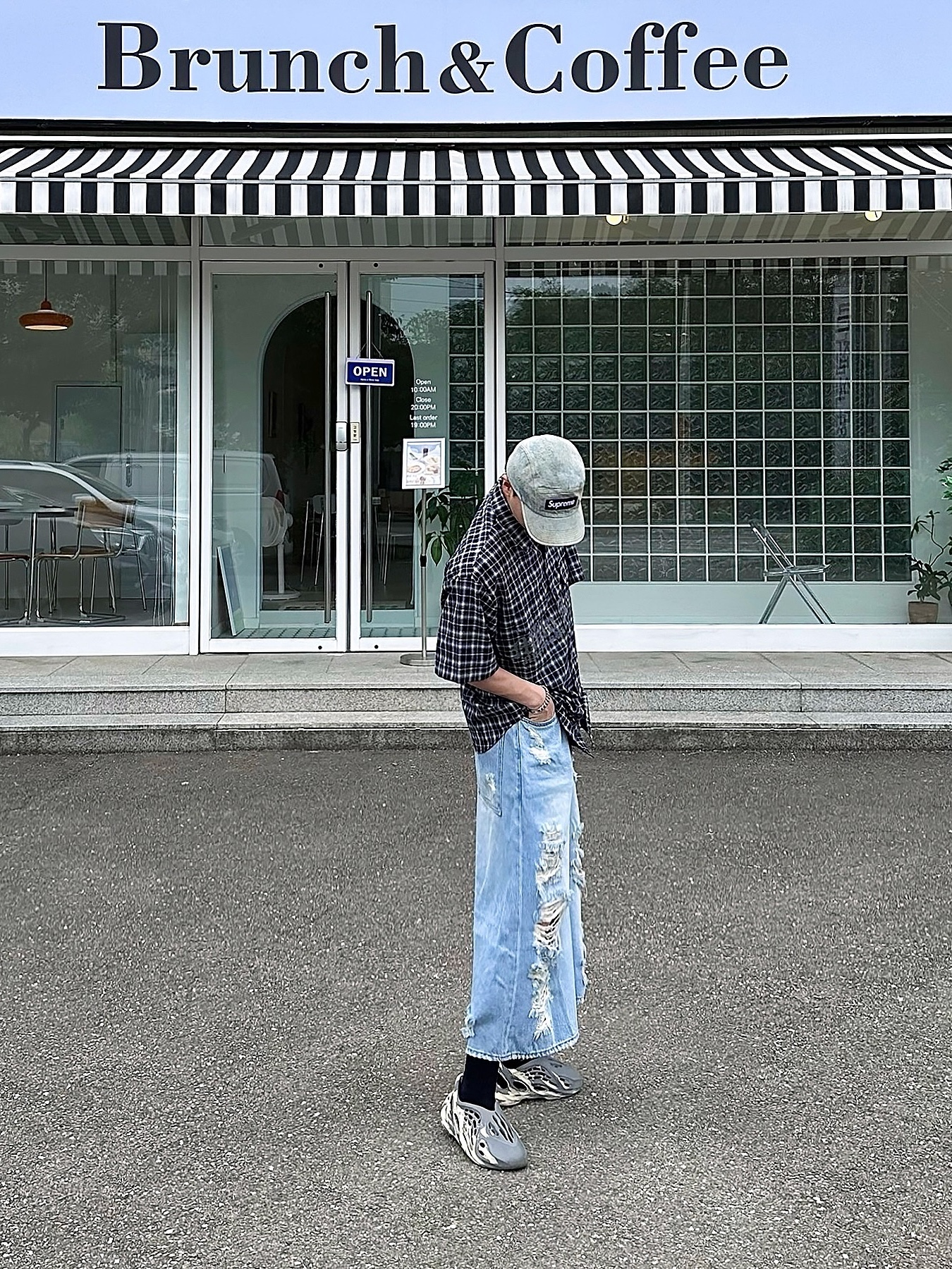 Millo Archive Round Two Pocket Short Sleeve Shirts Black 착용 스타일 - 4