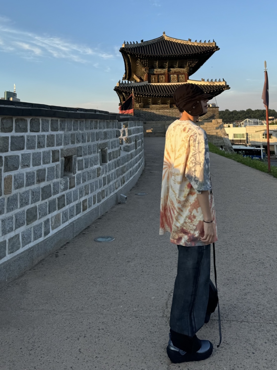 Ottolinger Women Double Fold Pants Black White Paint, Kiko Kostadinov Tonkin Strap Shoes Slate Grey Gunmetal 착용 스타일