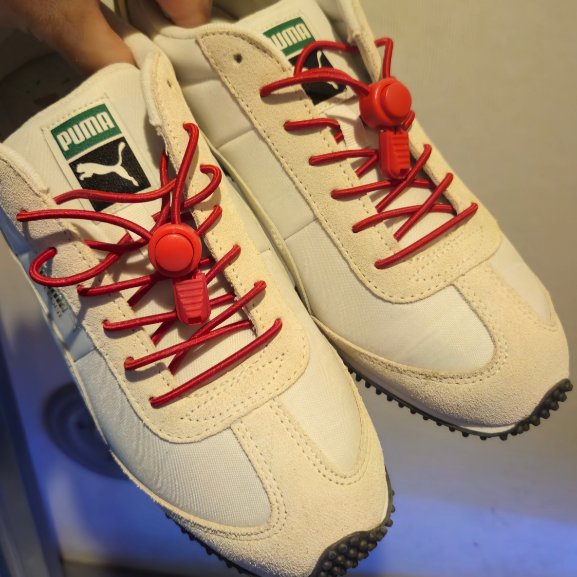Puma Speeder SD Whisper White Team Gold 착용 스타일 - 1