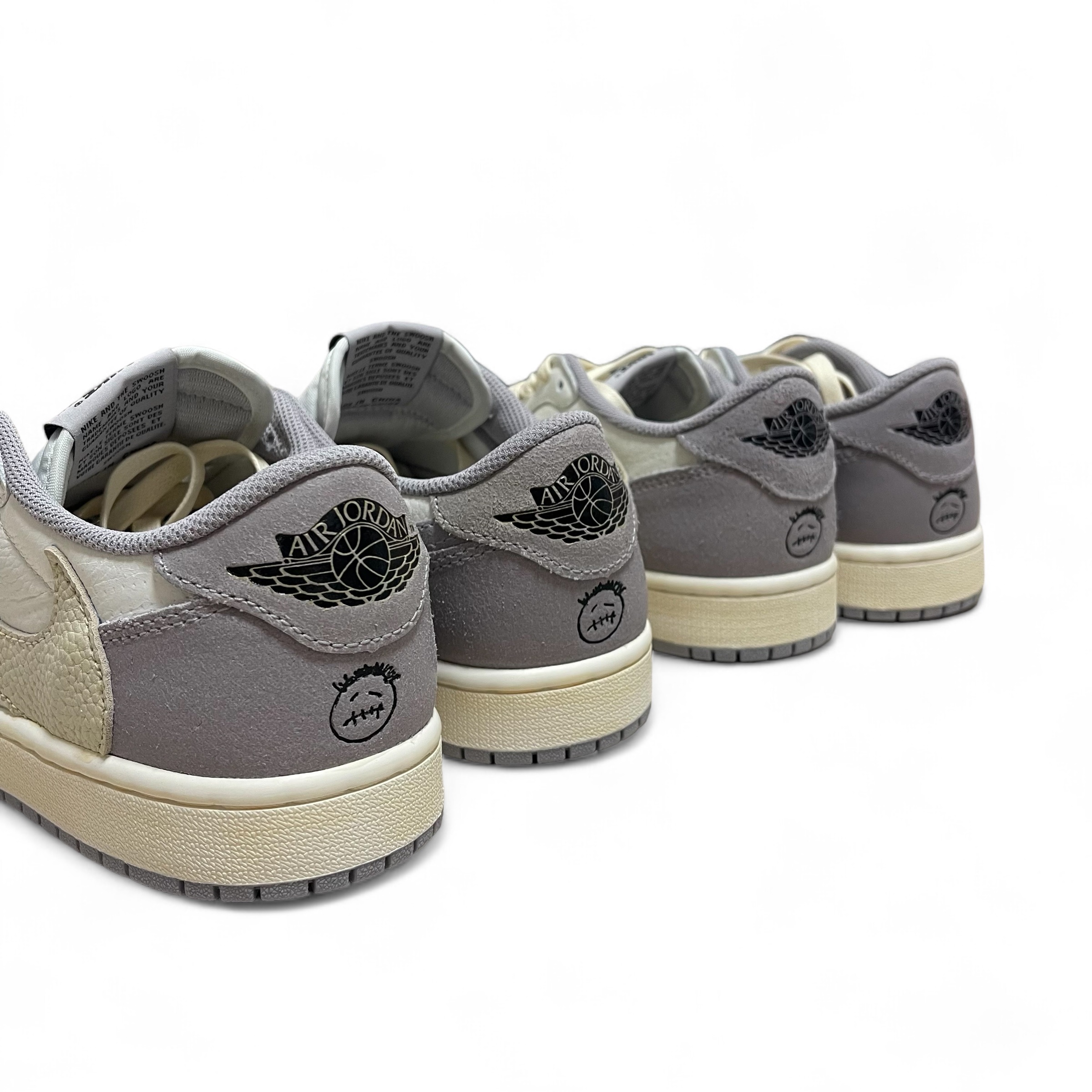 Jordan 1 Retro Low OG Atmosphere Grey 착용 스타일 - 2
