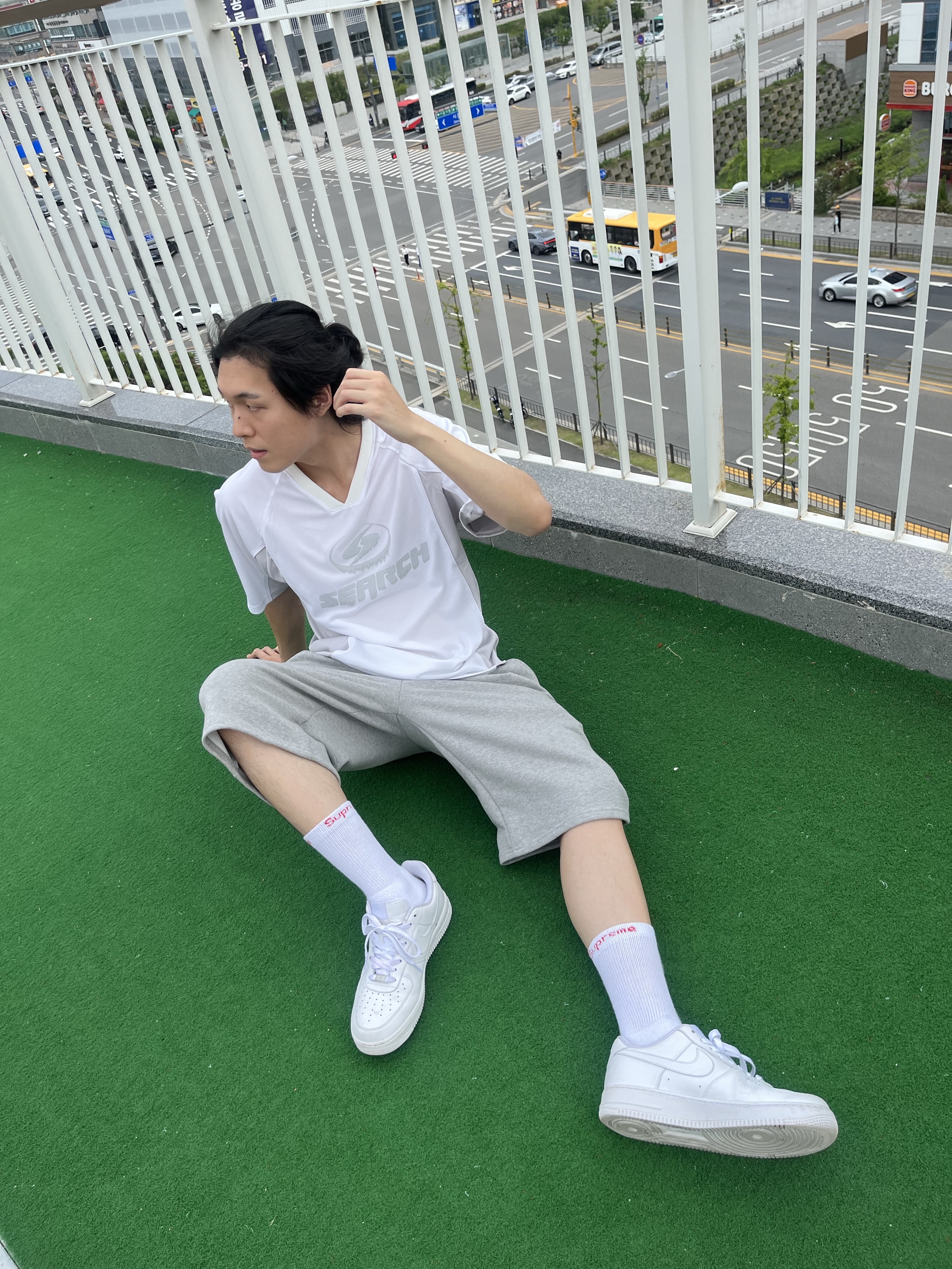Nike Air Force 1 '07 Low White 착용 스타일 - 2