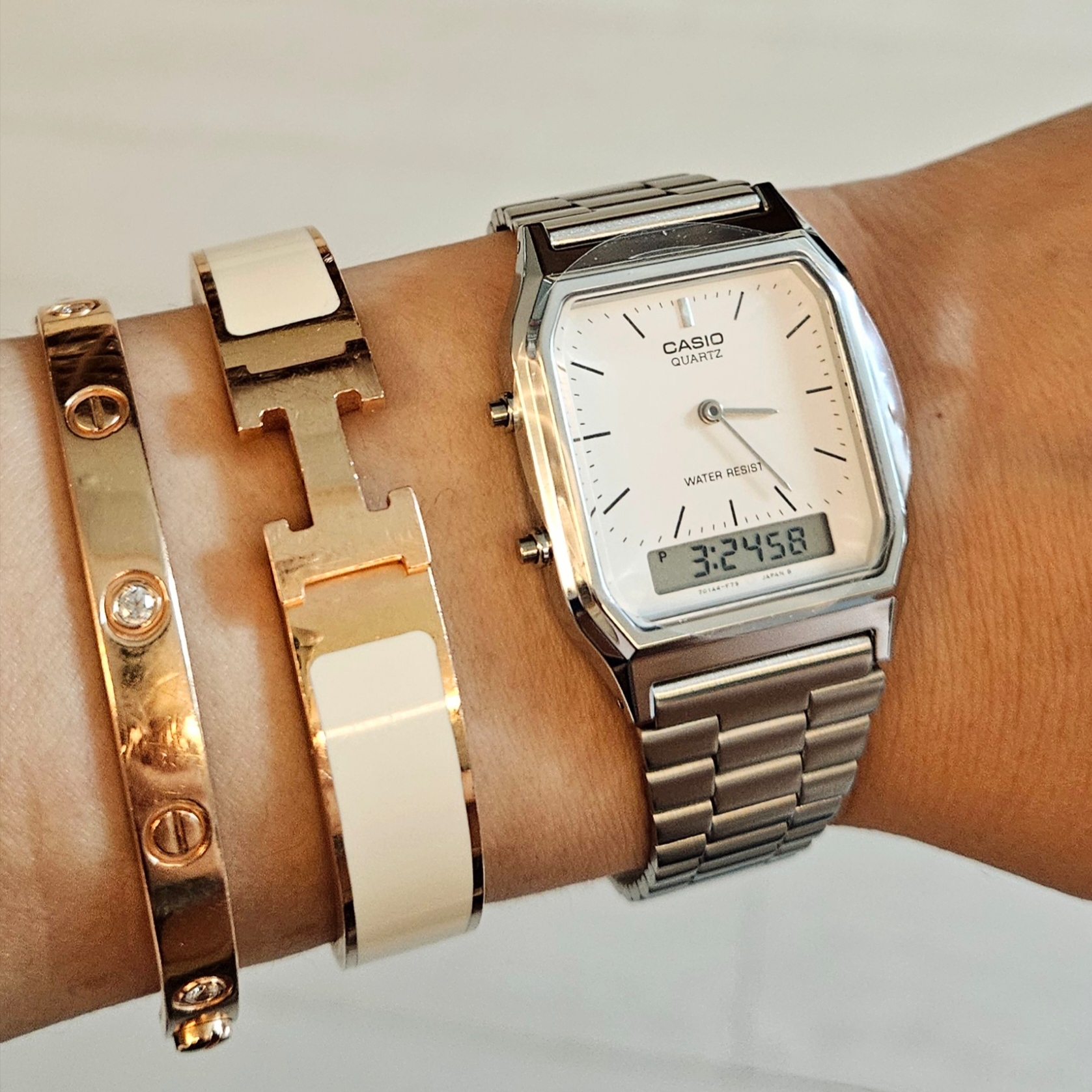 Casio AQ-230A-7DMQ 착용 스타일 - 2