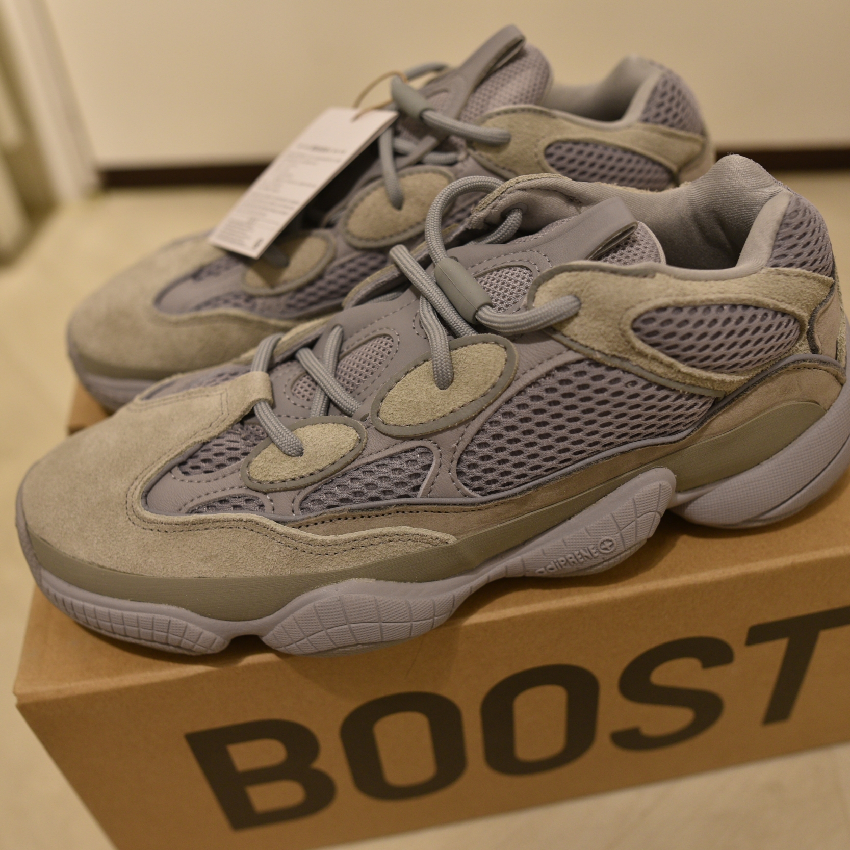 Adidas Yeezy 500 Stone Salt 착용 스타일