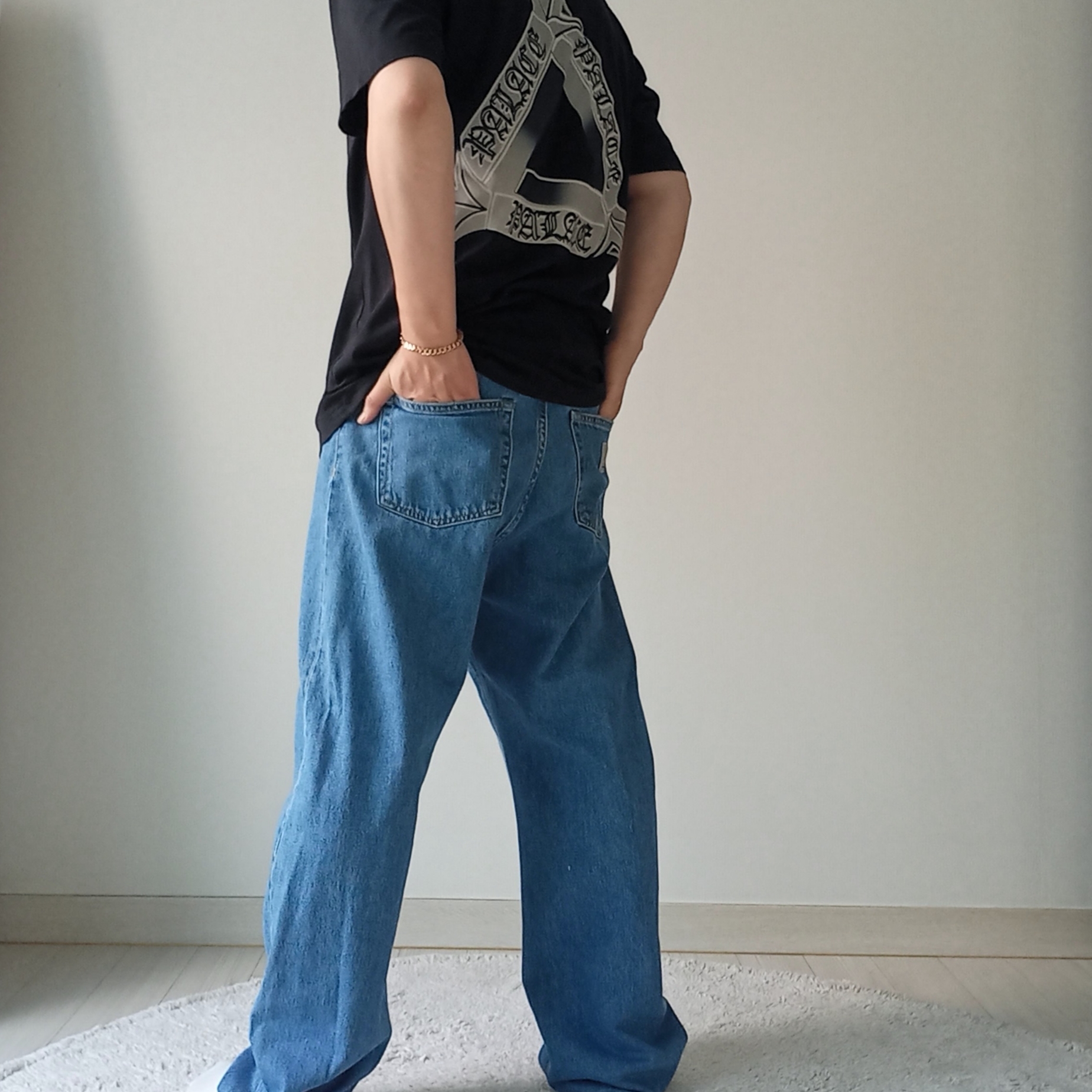Palace Tri-OG T-Shirt Black - 24SS, Supreme Seersucker S Logo 6-Panel Black - 24SS 착용 스타일 - 7