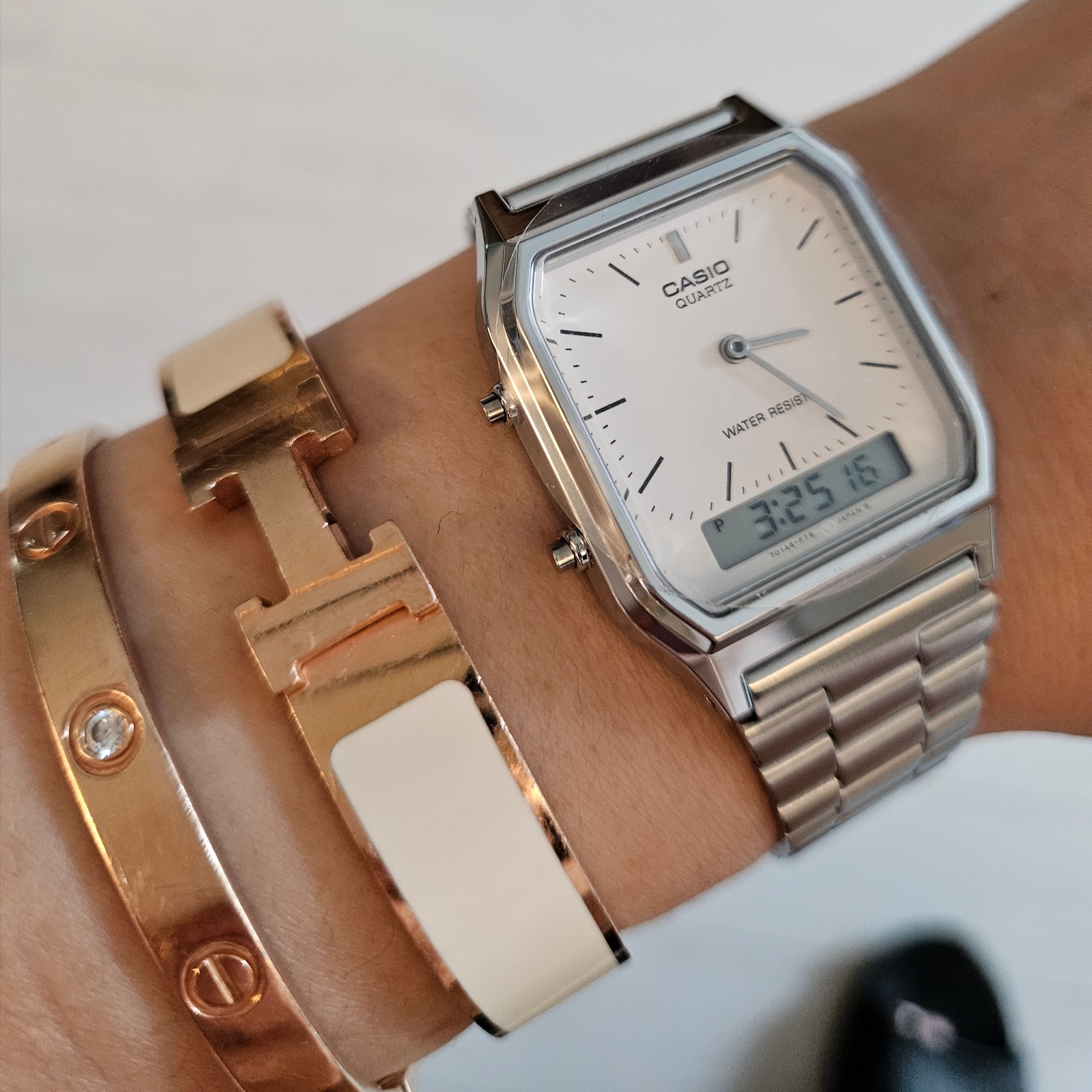 Casio AQ-230A-7DMQ 착용 스타일 - 3