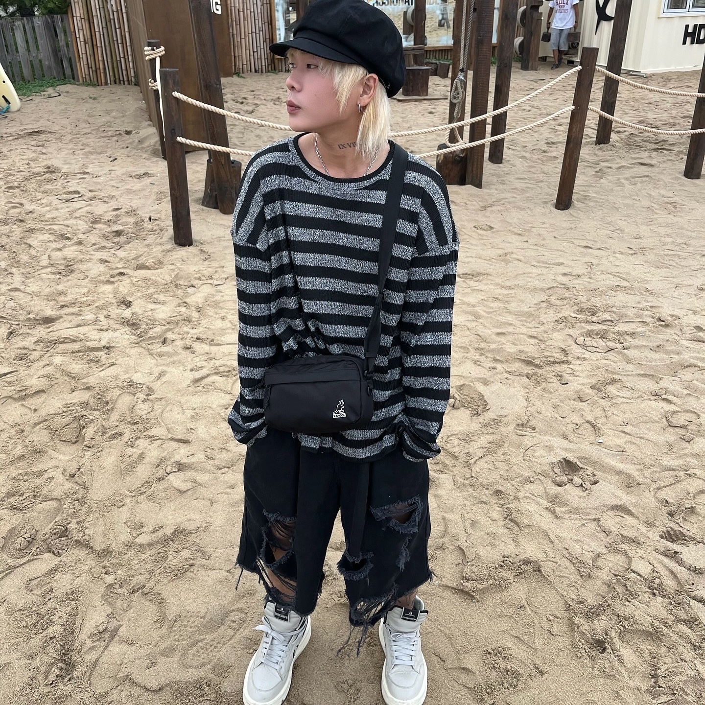 Converse x Drkshdw Turbowpn Pelican 착용 스타일 - 1