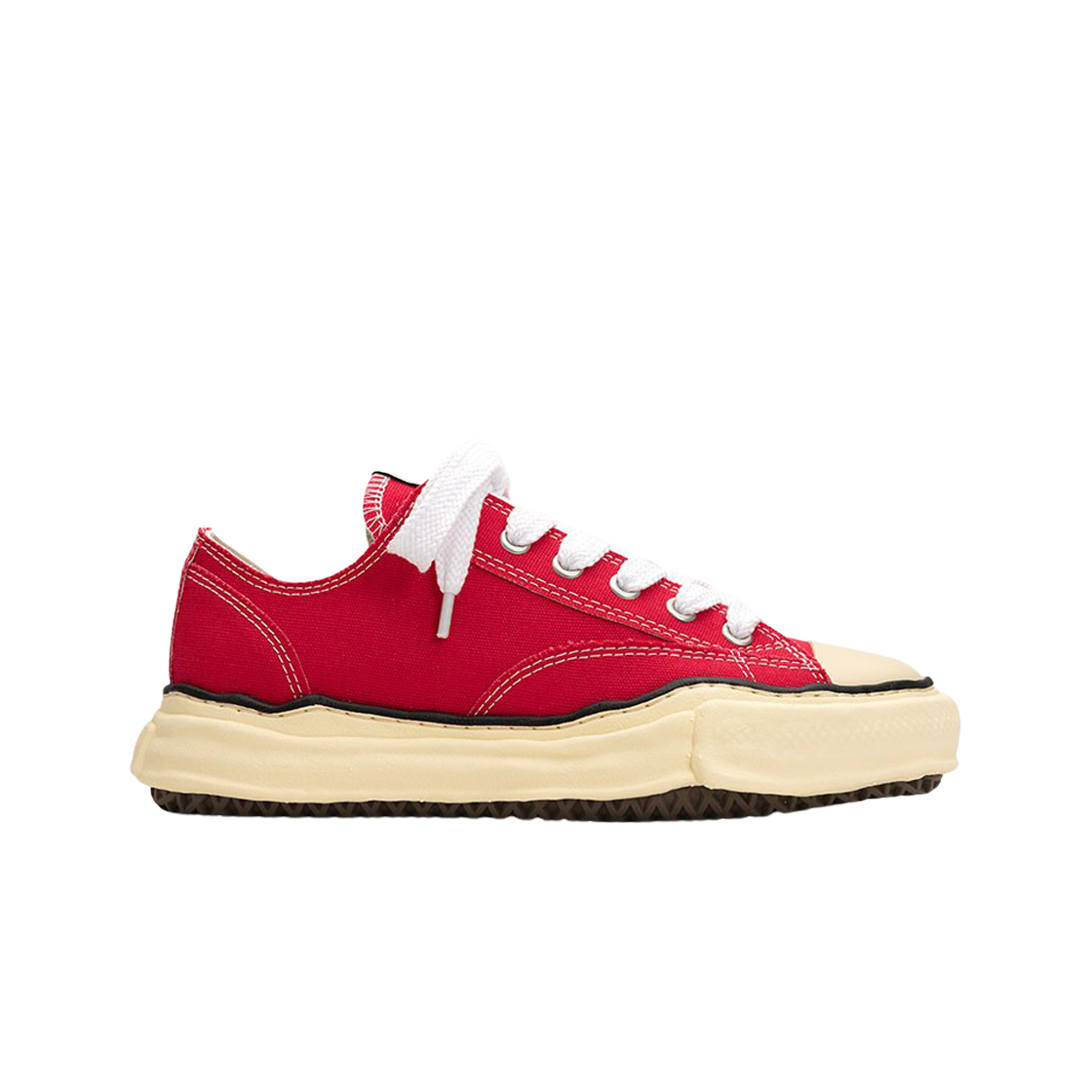 메종 미하라 야스히로 피터슨 VL OG 솔 캔버스 로우탑 스니커즈 레드(Maison Mihara Yasuhiro Peterson VL OG Sole Canvas Low-top Sneakers Red)