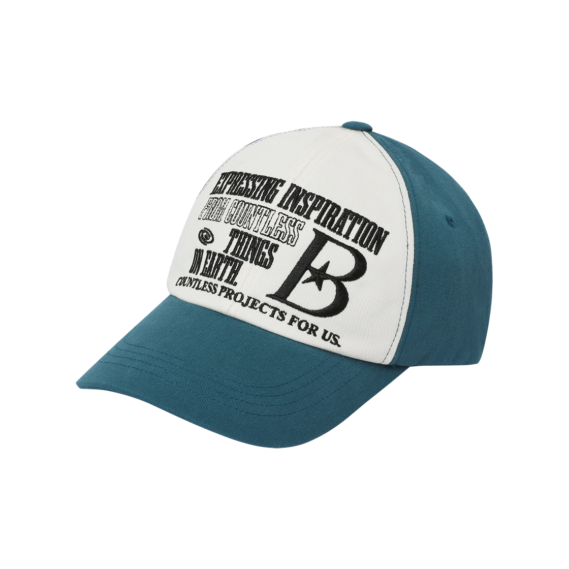 BFH-24A-U-TEA-076 BAUF B Logo Ball Cap Teal - 대표 이미지 #1