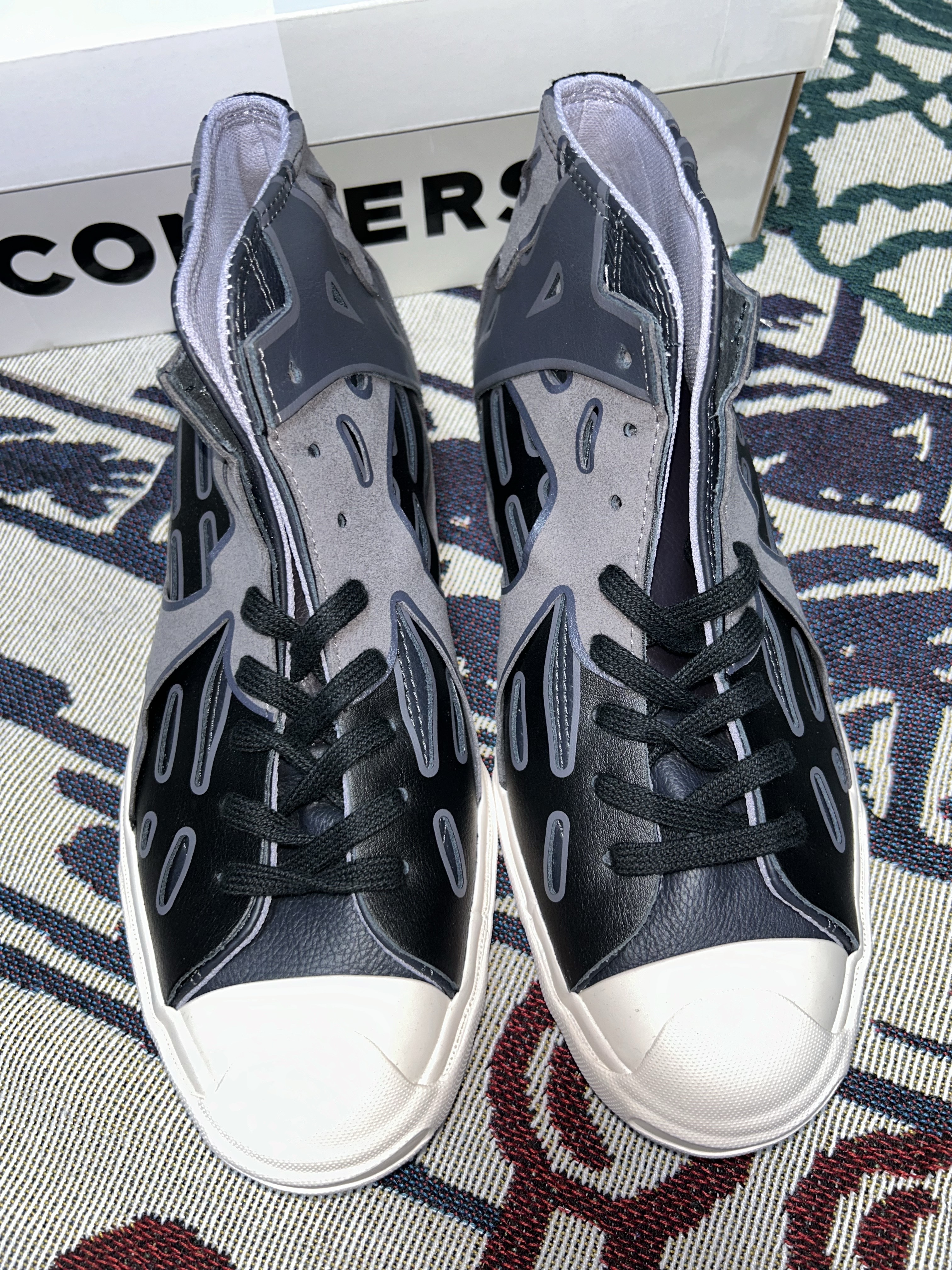 Converse x Feng Chen Wang Jack Purcell Mid Obsidian 착용 스타일 - 2