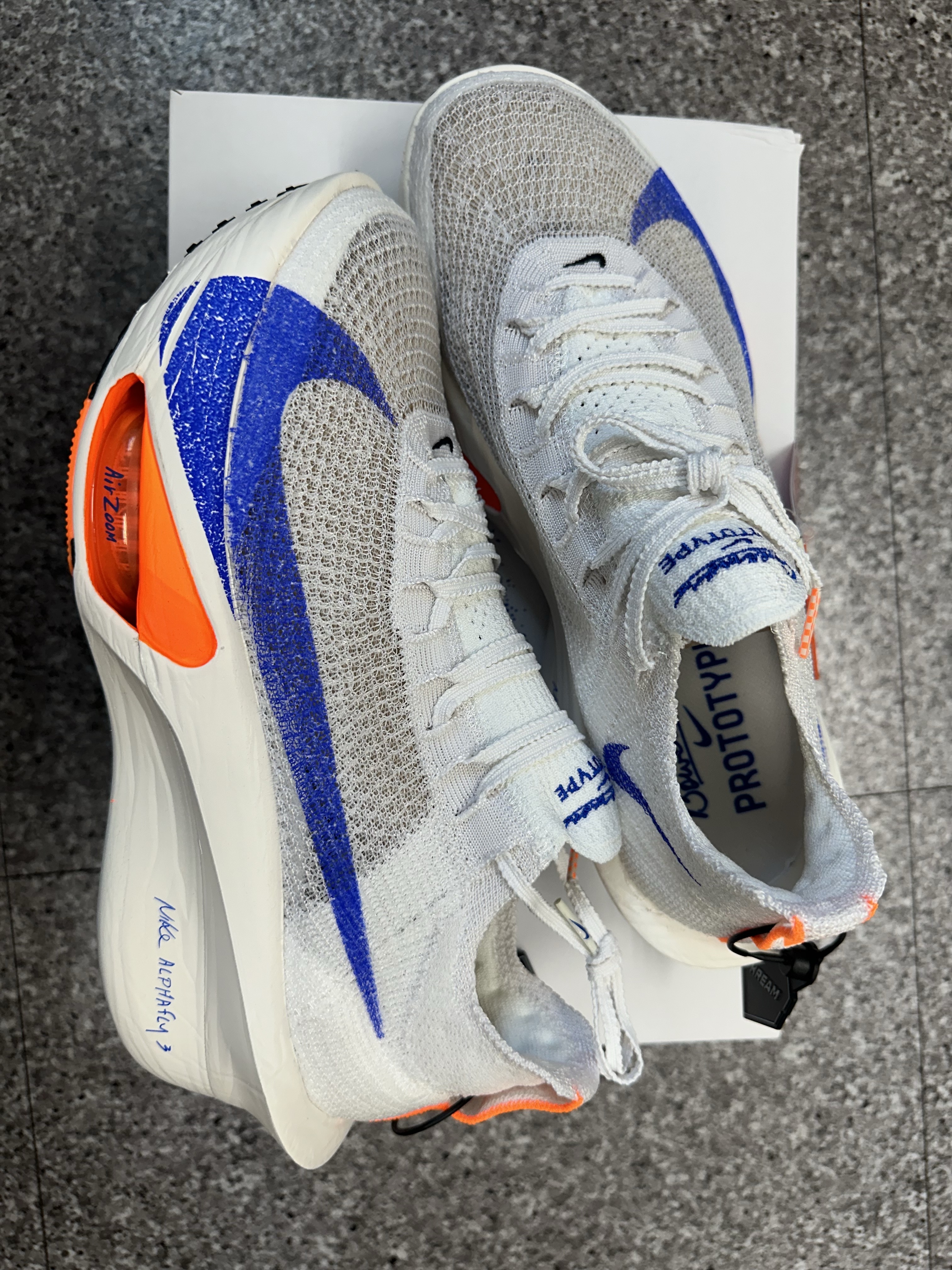Nike Air Zoom Alphafly Next% 3 Blueprint 착용 스타일