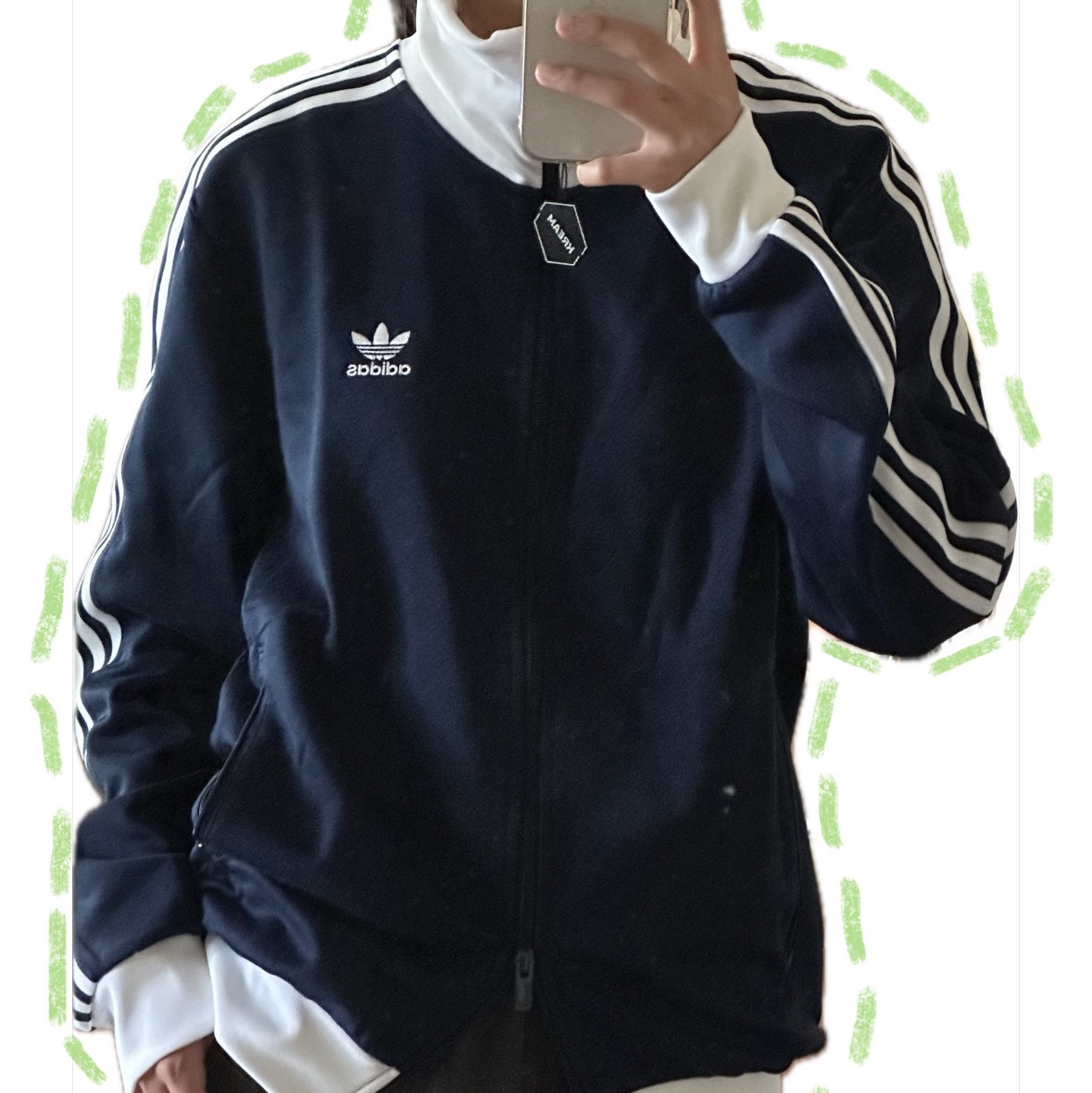Adidas Adicolor Classic Beckenbauer Track Top Night Indigo - KR Sizing 착용 스타일