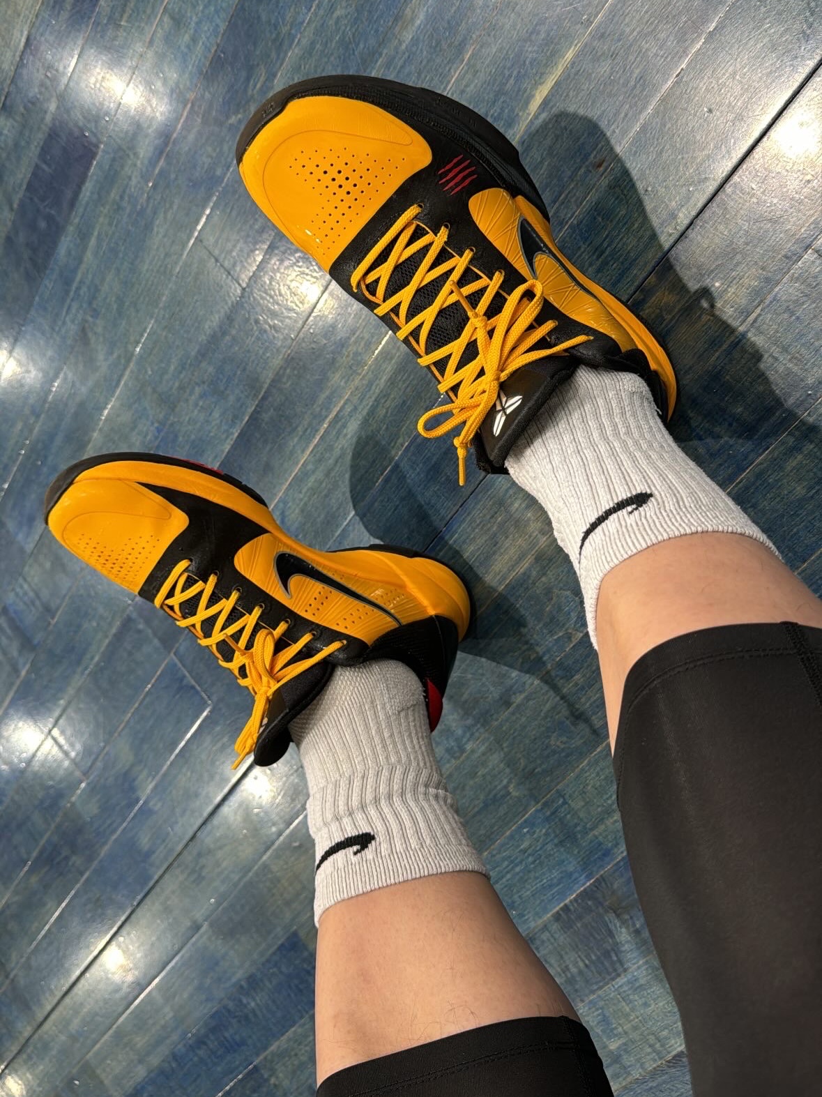 Nike Kobe 5 Protro Bruce Lee 착용 스타일