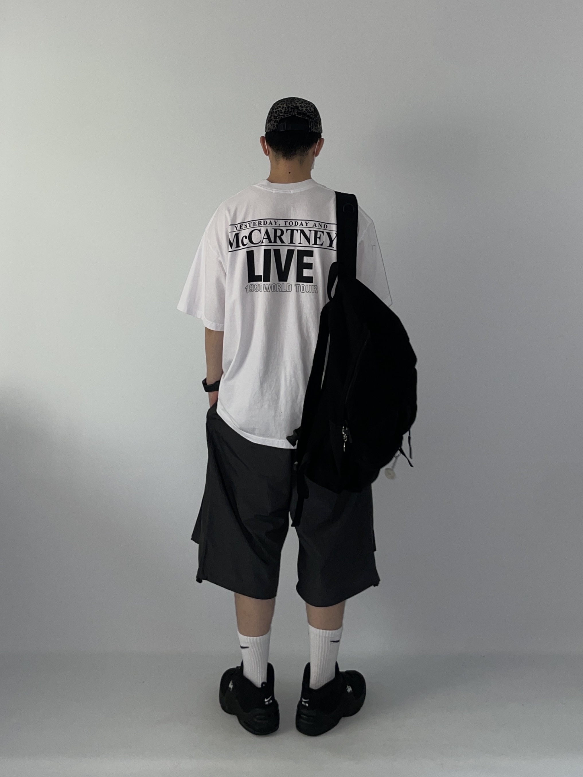Nike x Stussy Air Penny II Black, Supreme Leopard Velvet Camp Cap Black - 24SS 착용 스타일 - 4