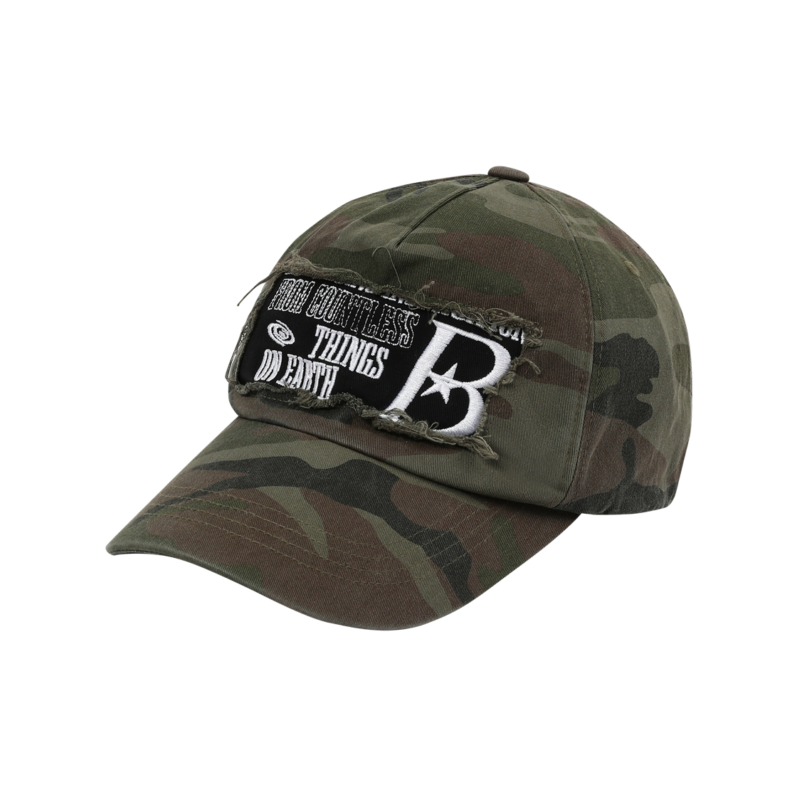 [BAUF]B LOGO damage ball cap/追跡付 BAUF]B LOGO damage ball cap/追跡付