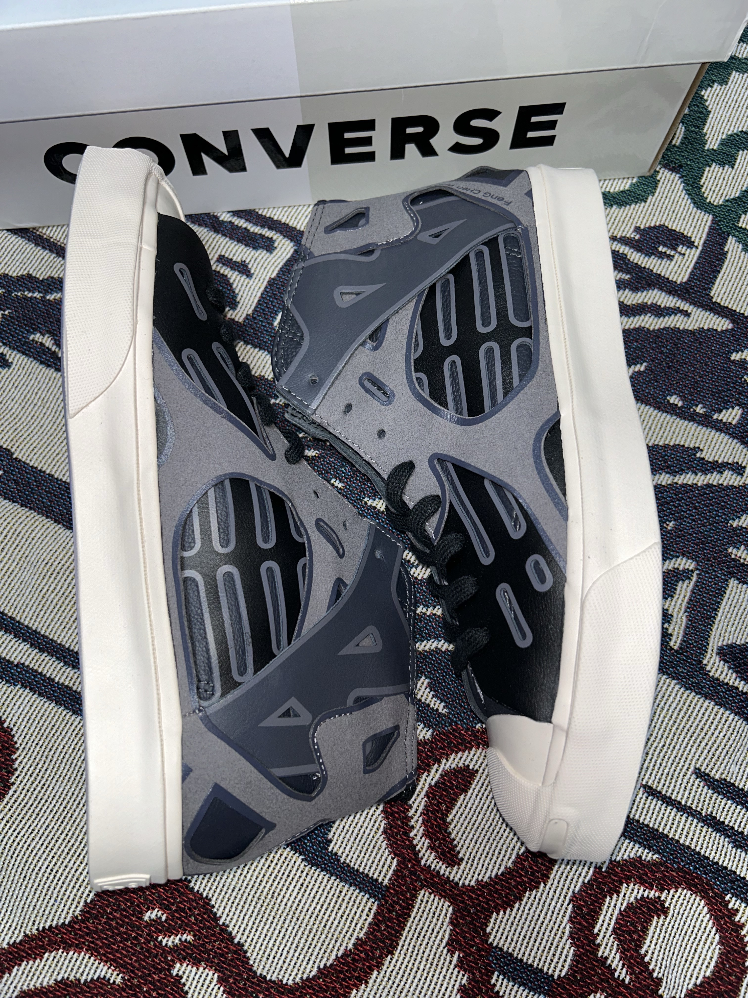 Converse x Feng Chen Wang Jack Purcell Mid Obsidian 착용 스타일 - 4