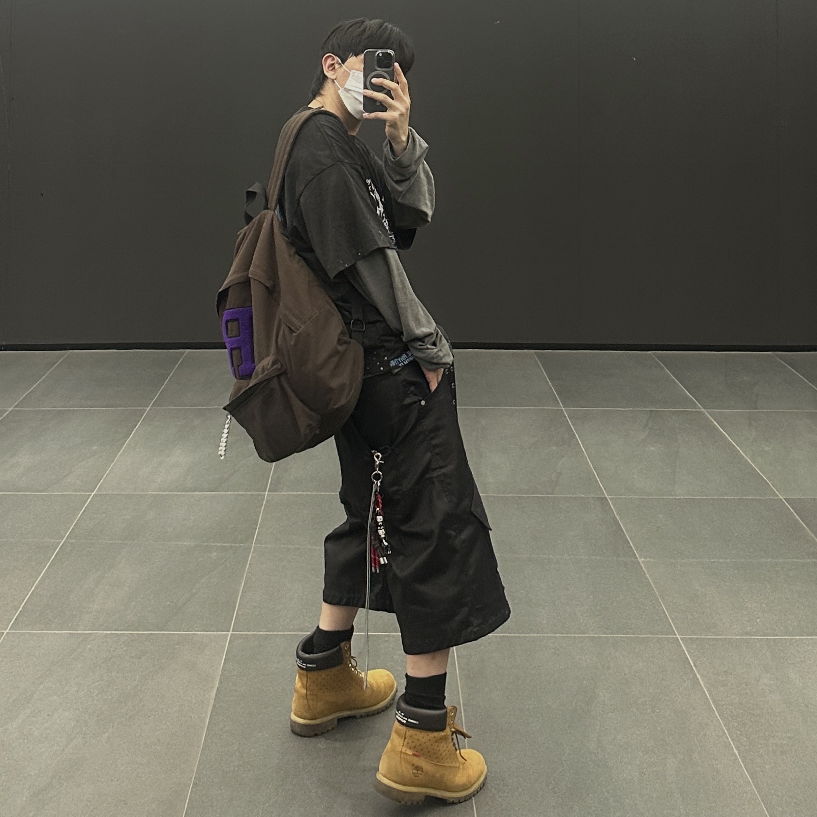 Timberland Premium 6 inch Waterproof Boot Wheat Nubuck - Wide, Timberland x Comme des Garcons Shirt x Supreme 6 Inch Boot Wheat - Medium 착용 스타일 - 4