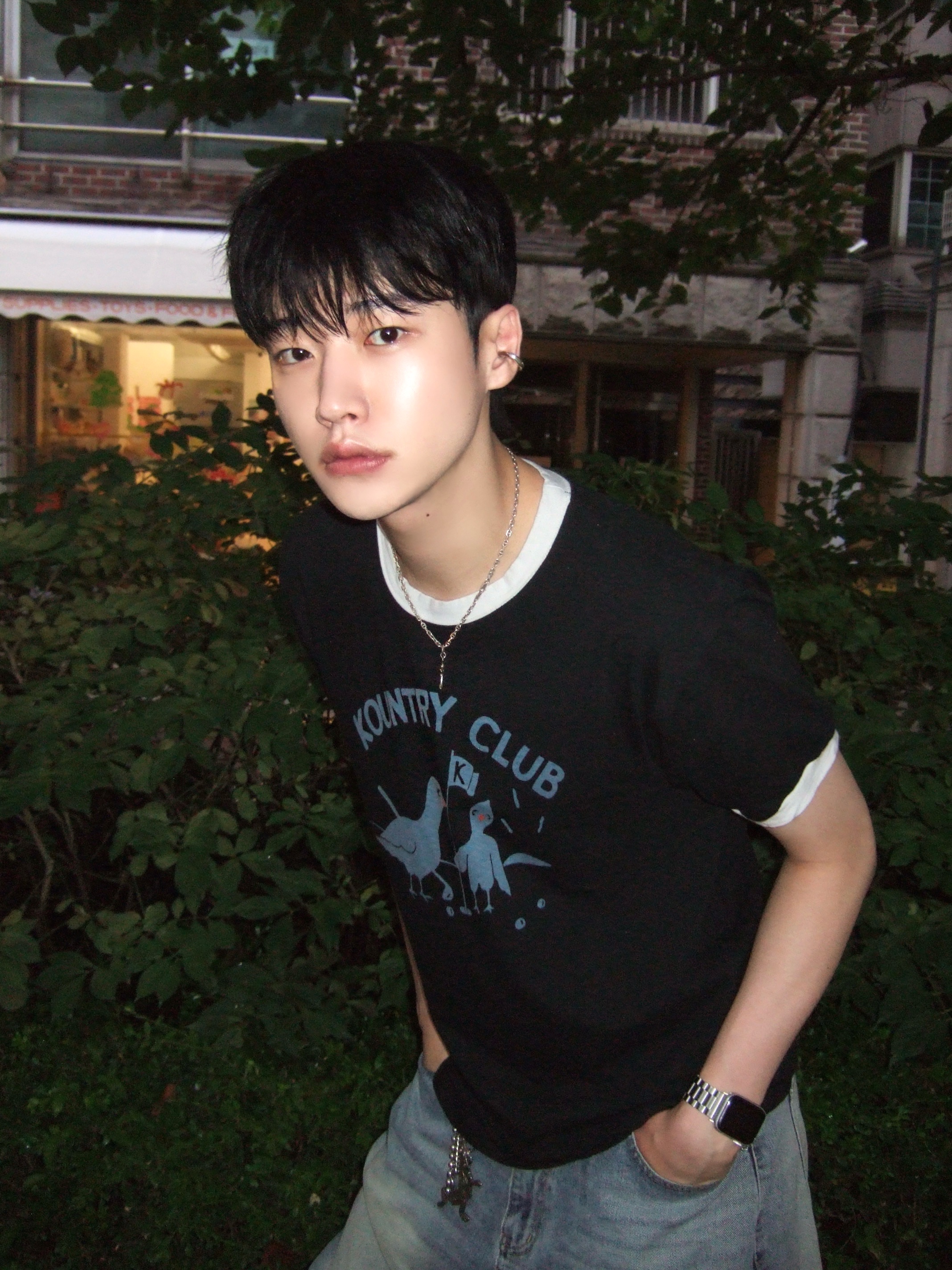Kapital Kountry Club Bird Ringer T-Shirt Black, Arc'teryx Keyring Metal 착용 스타일 - 2