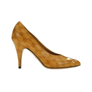 (W) Gucci x Adidas 95mm Pump Beige Leather