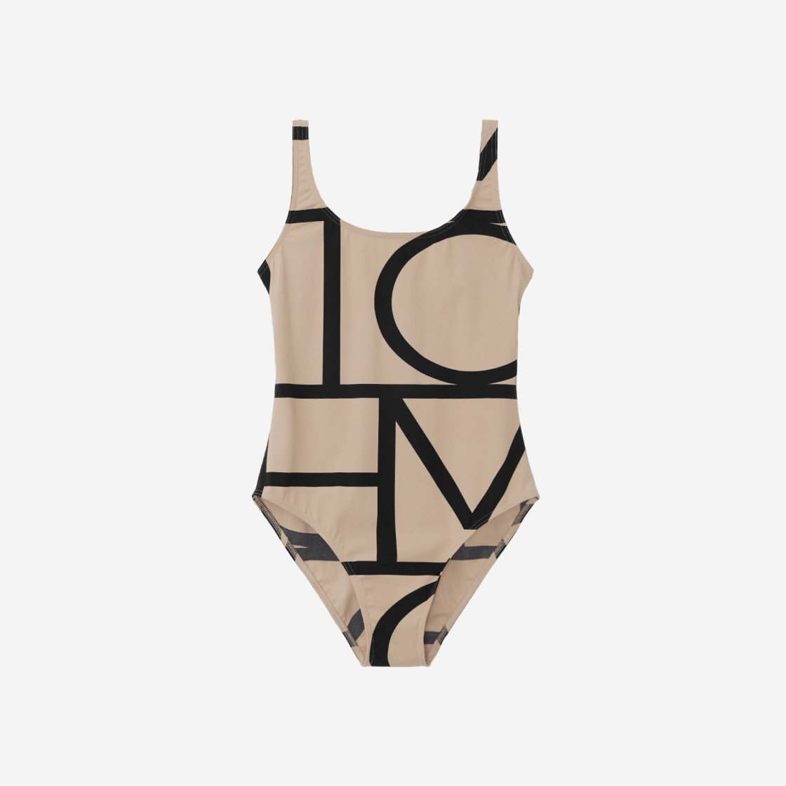 (W) Toteme Monogram Swimsuit Melon Beige 상세 이미지 1