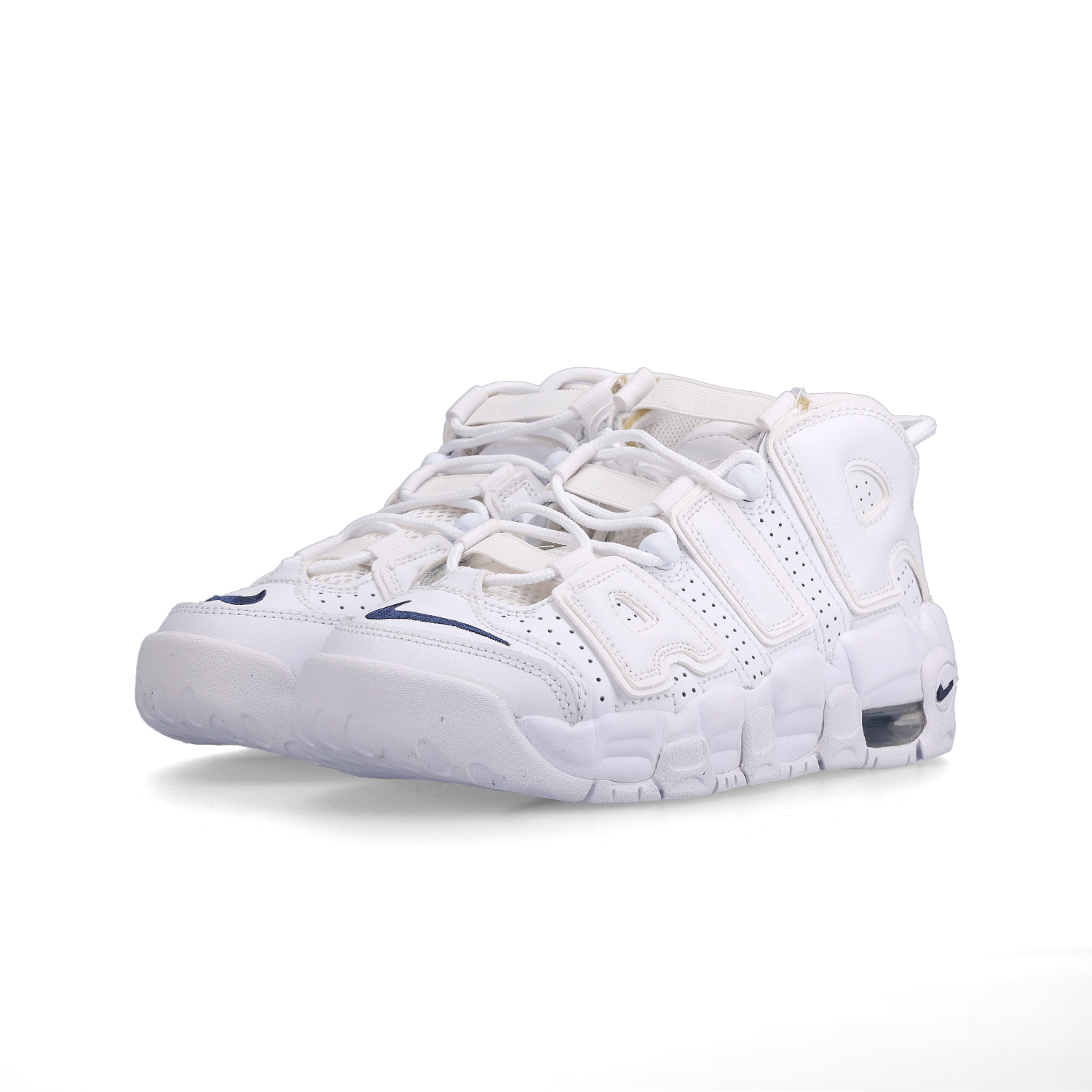 (GS) Nike Air More Uptempo White Midnight Navy