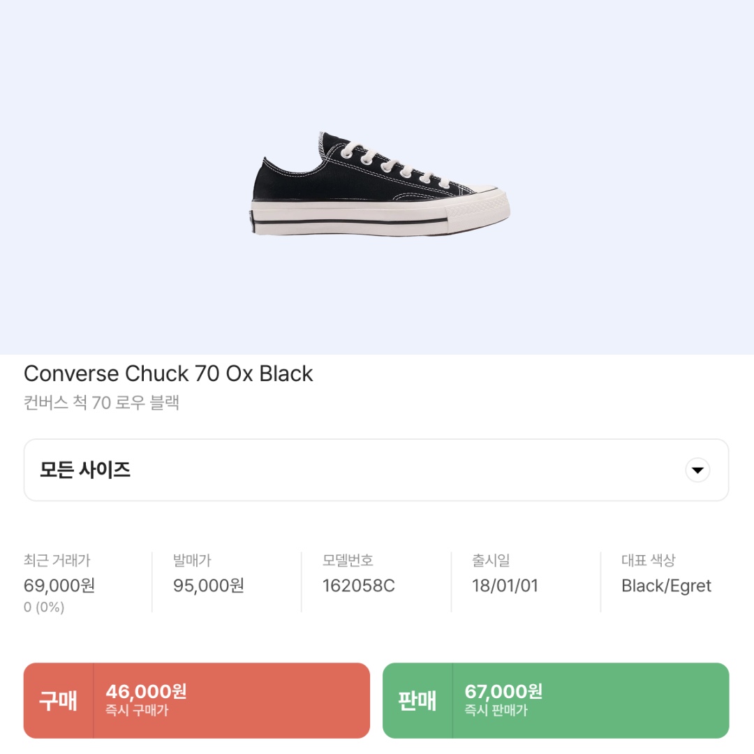 Converse Chuck 70 Ox Black - Standard 착용 스타일 - 2