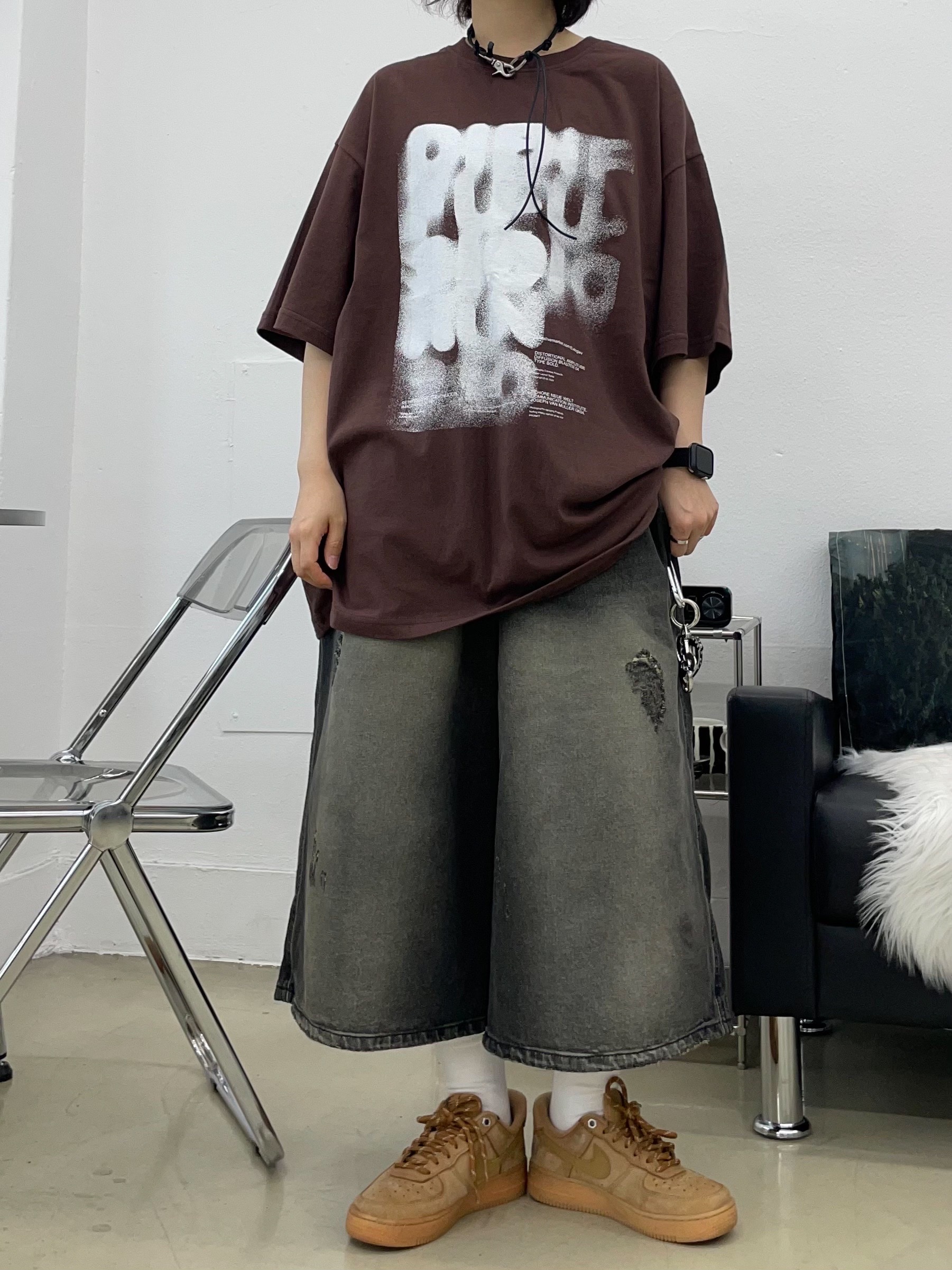 Our Legacy Ladon Leather Keychain Black, Nike Air Force 1 '07 WB Flax 착용 스타일 - 4