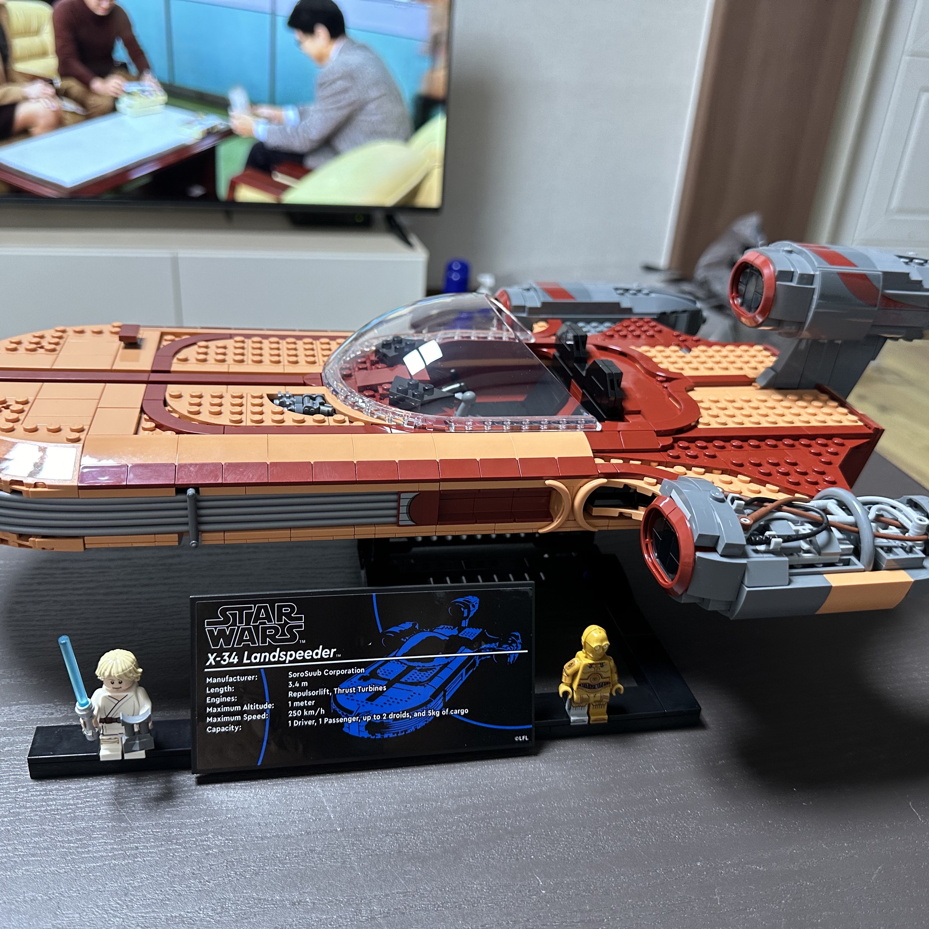 Lego Star Wars Luke Skywalker's Landspeeder 착용 스타일 - 1