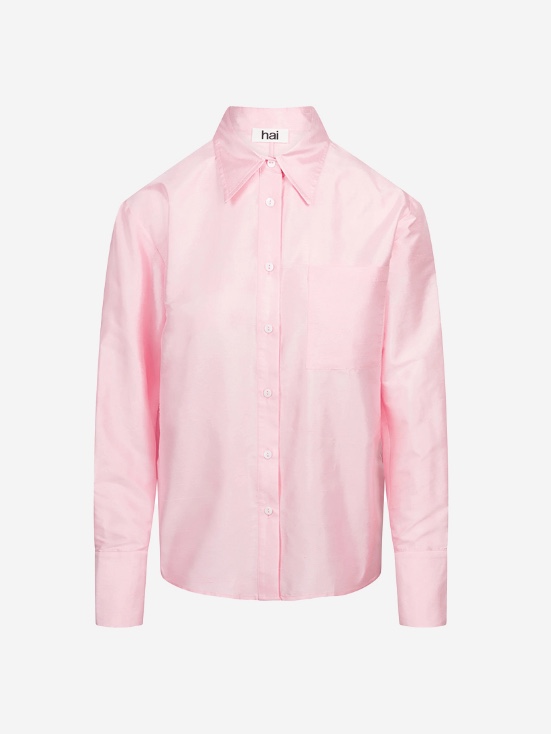 Hai Women Floris Shirt Pink 착용 스타일 - 4