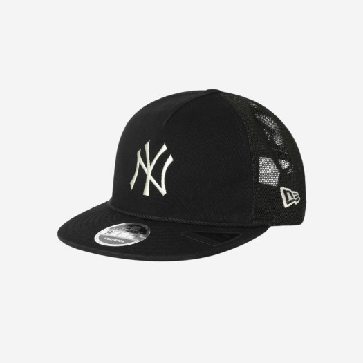 디스이즈네버댓 x 뉴에라 x MLB 뉴욕 양키스 9FIFTY 레트로 크라운 트러커 캡 블랙