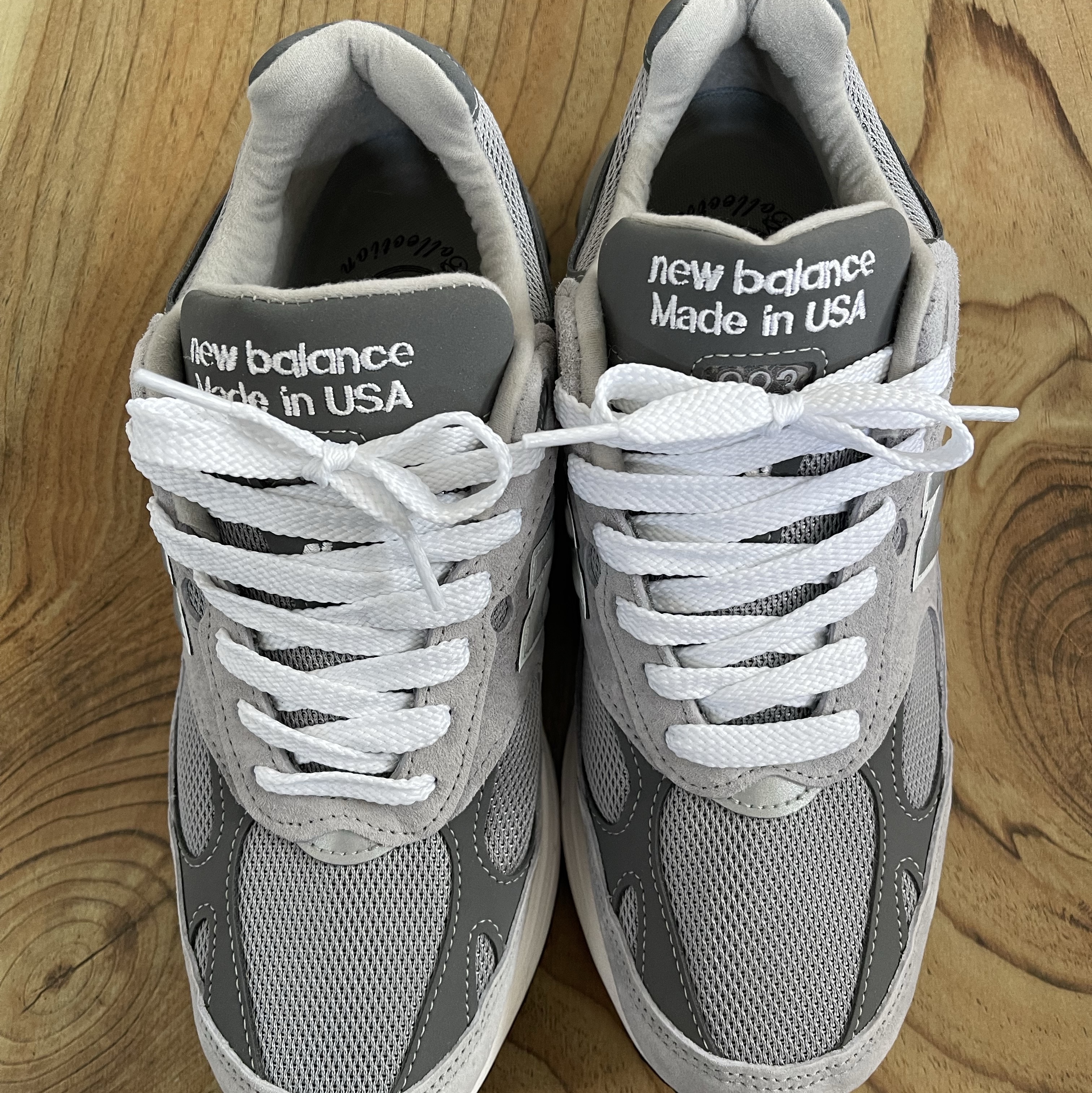 New Balance 993 Made in USA Grey - D Standard 착용 스타일 - 1