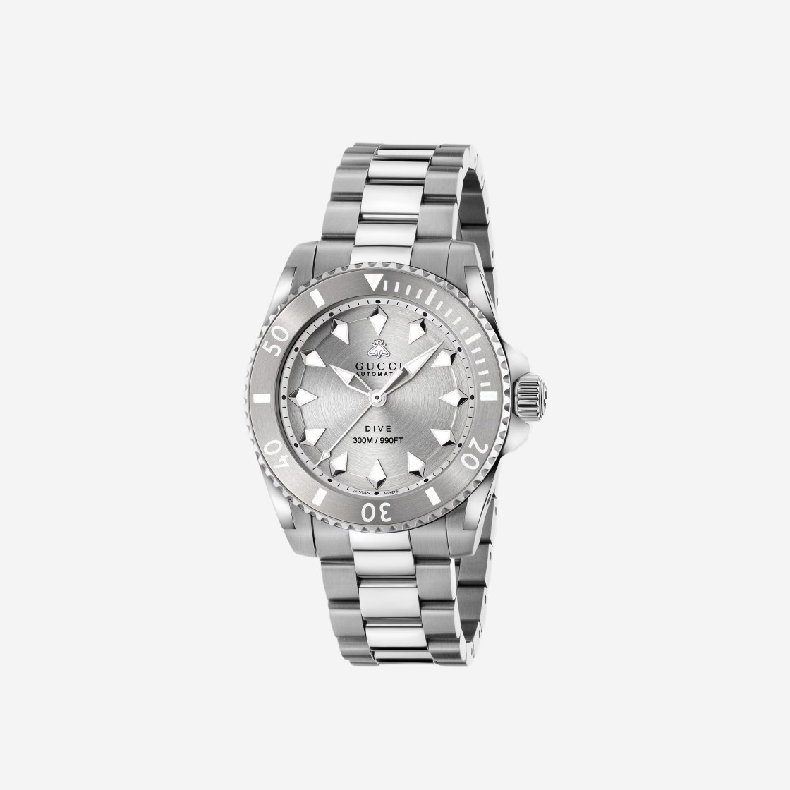 Gucci Dive Automatic 40mm Steel Silver 상세 이미지 1