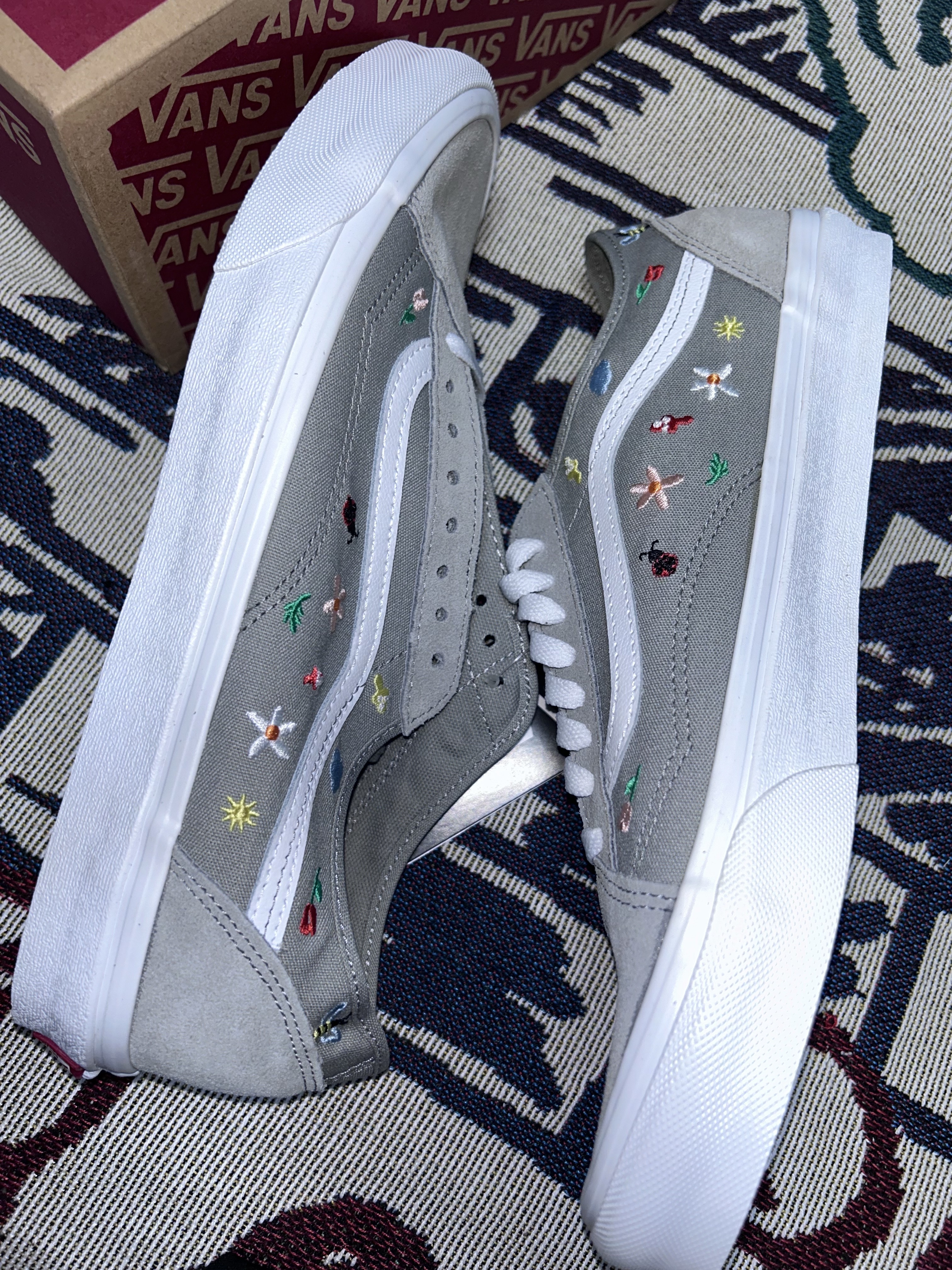 Vans Old Skool Tapered Garden Party Drizzle 착용 스타일 - 4
