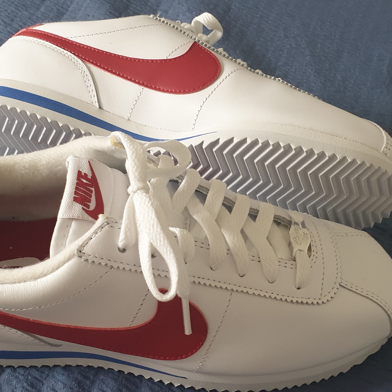 Nike Cortez Varsity Red White & Blue 착용 스타일 - 4