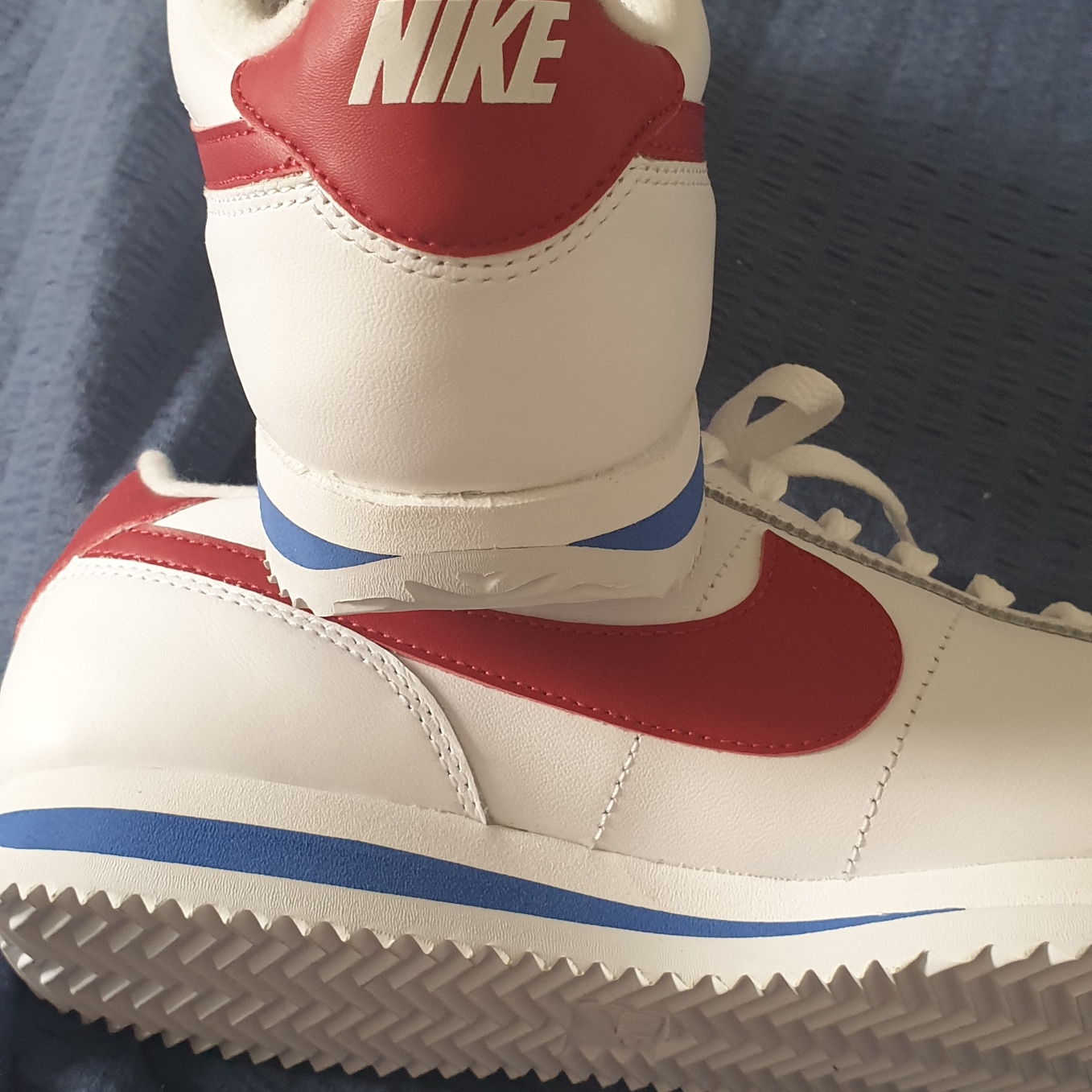 Nike Cortez Varsity Red White & Blue 착용 스타일 - 1