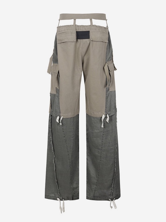 Ottolinger Women Baggy Cargo Pants Olive Grey 착용 스타일 - 6