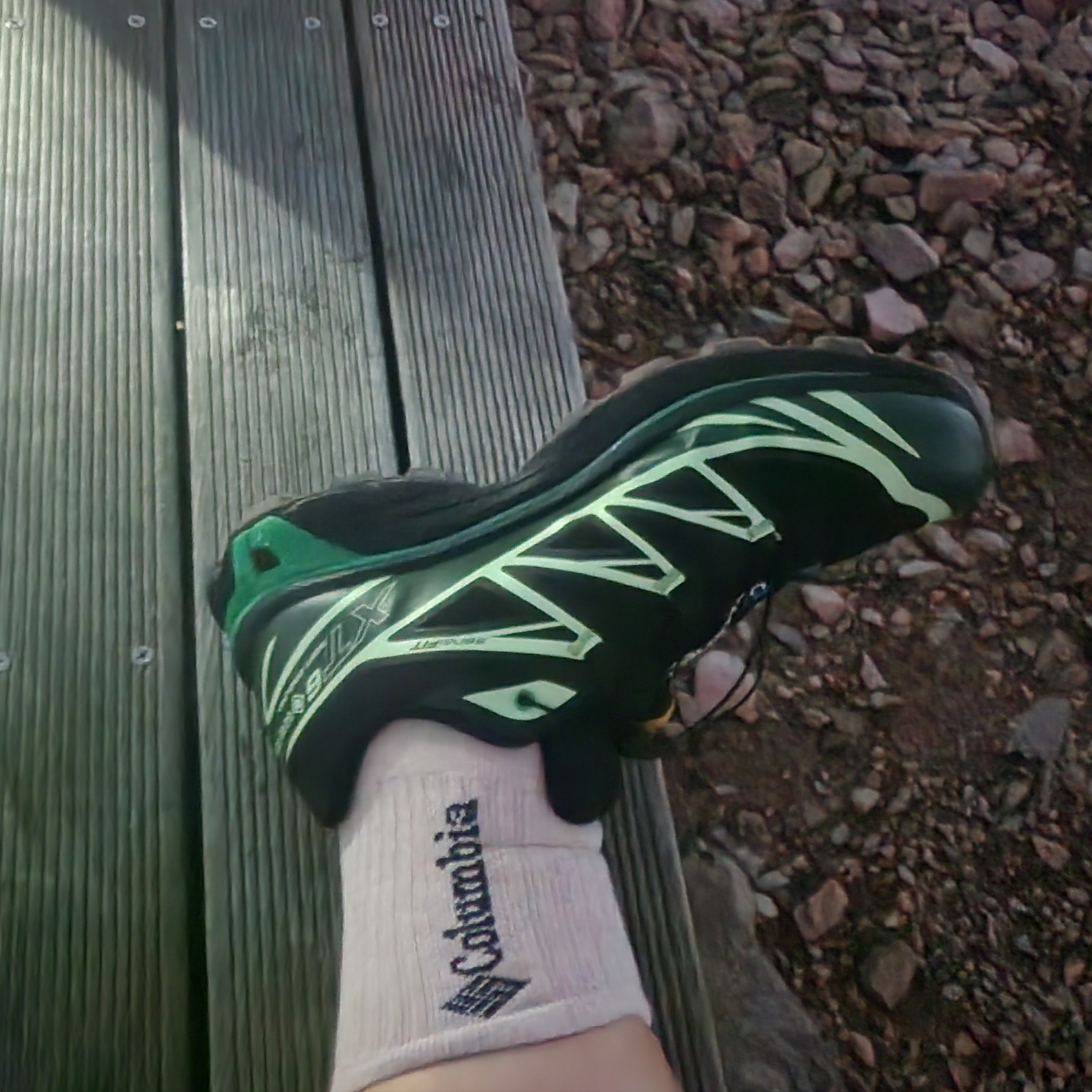 Salomon XT-6 GTX Black Eden 착용 스타일 - 2