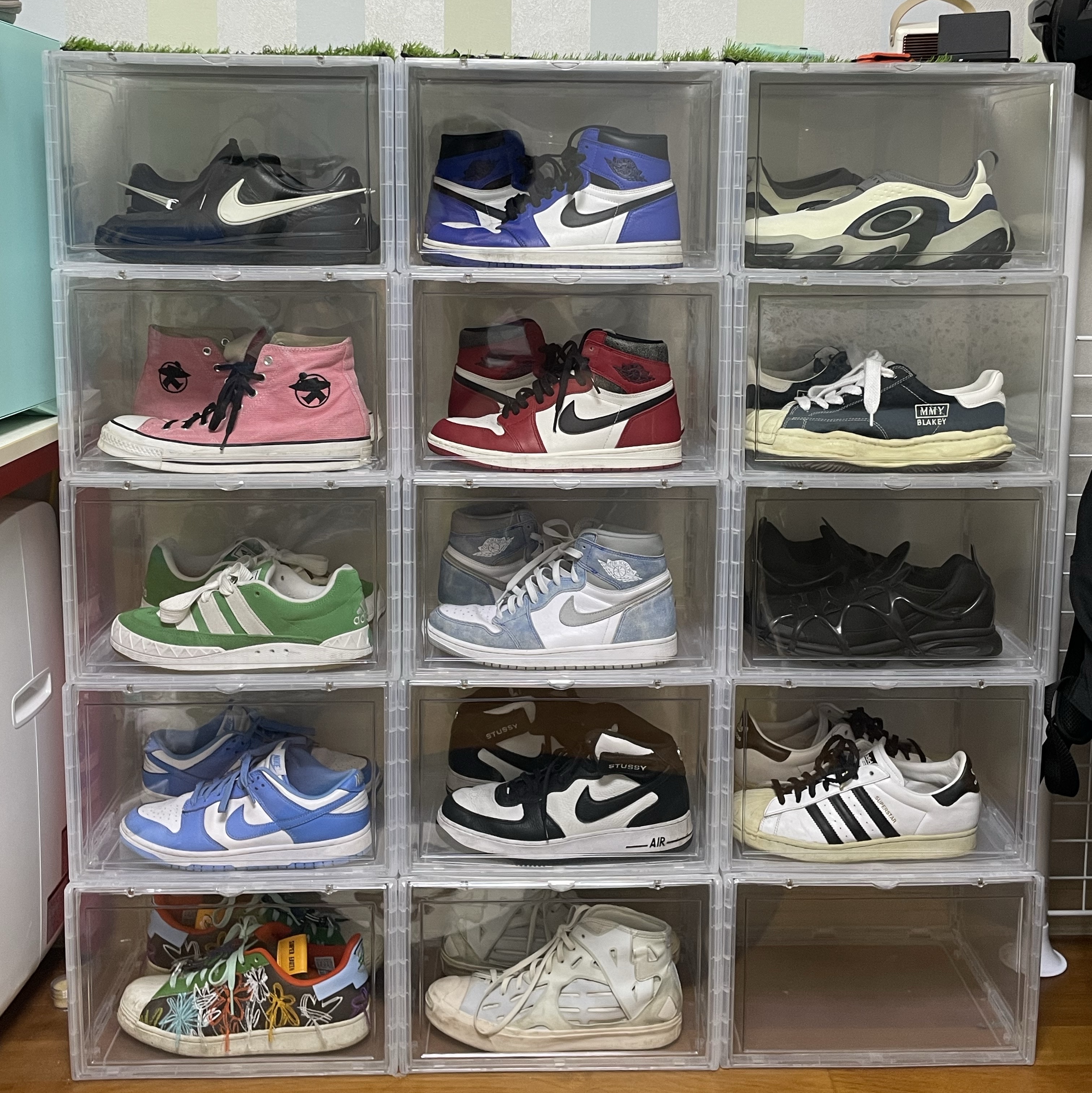 Maison Mihara Yasuhiro Blakey VL OG Sole Canvas Low-top Sneakers Black, Jordan 1 Retro High OG Chicago 2022 착용 스타일