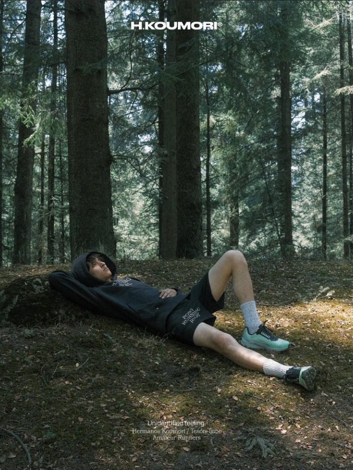 Hermanos Koumori PRH Shorts Black, Hermanos Koumori PRH Hoodie Black 착용 스타일