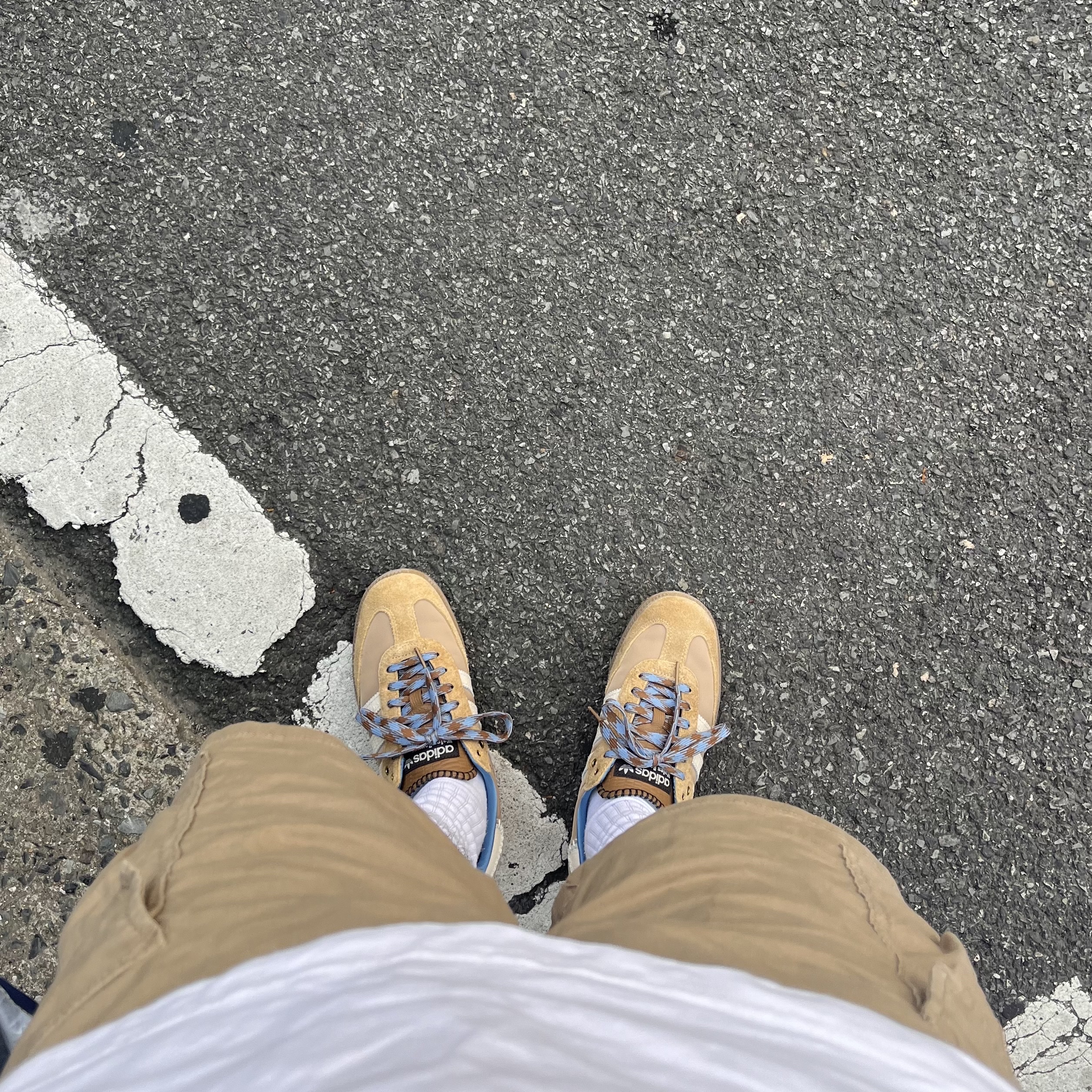 Adidas x Wales Bonner Samba Supplier Colour Wonder White 착용 스타일