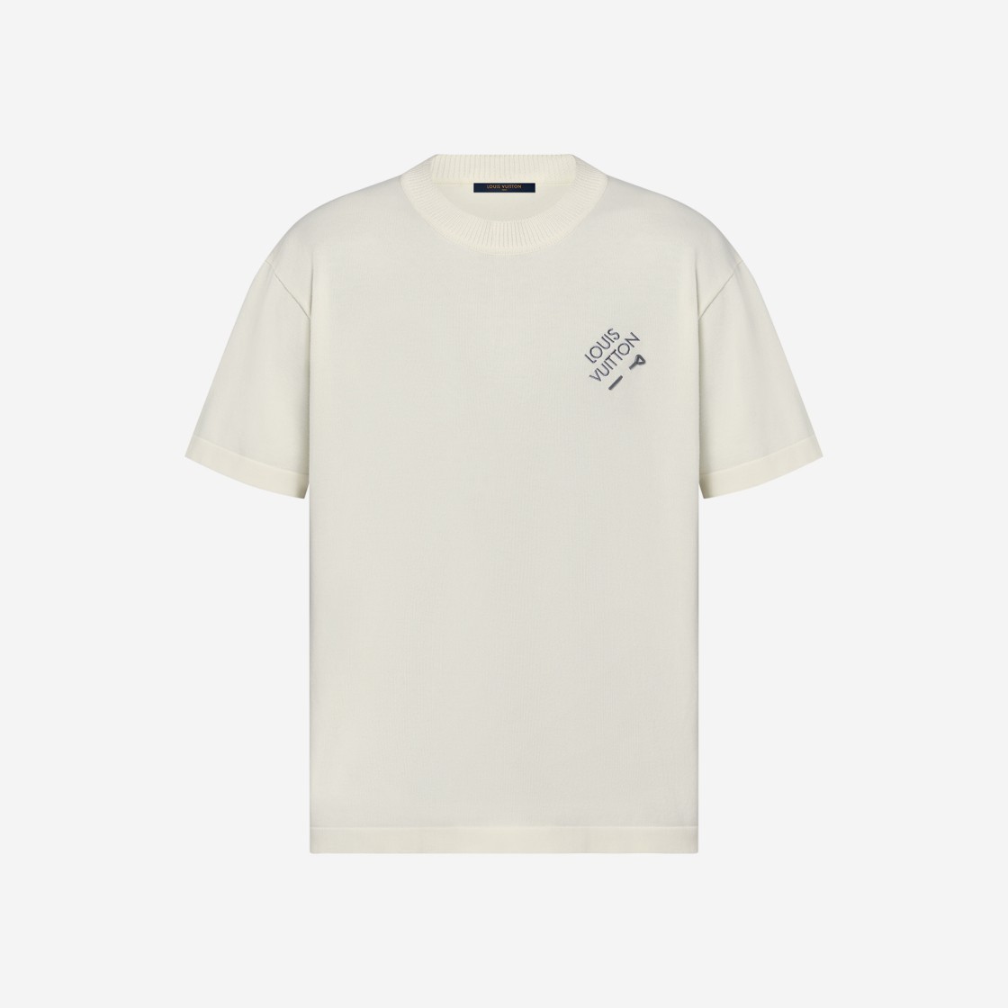 Louis Vuitton Signature Short Sleeved T-Shirt White 상세 이미지 1