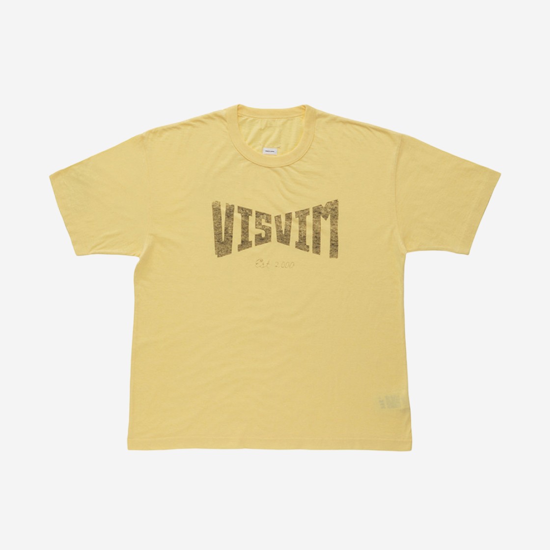 Visvim Heritage T-Shirt Yellow - 24SS 상세 이미지 1