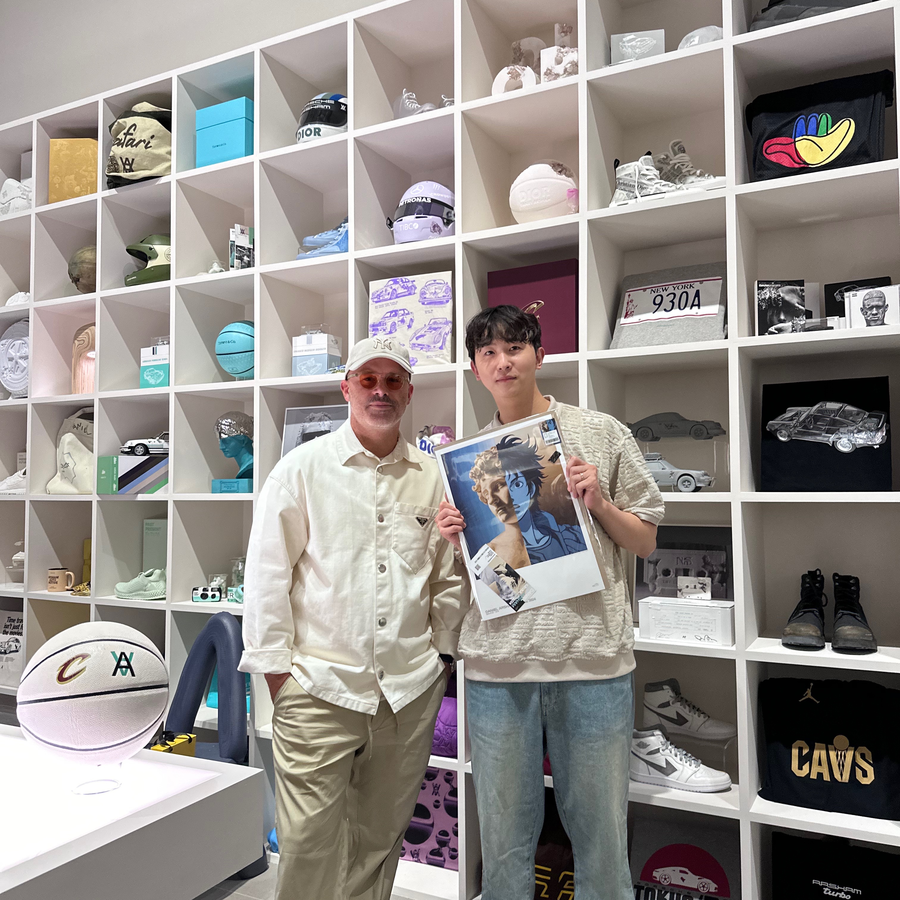 IAB Studio x Obey Carter Terry Polo Silver Grey 착용 스타일