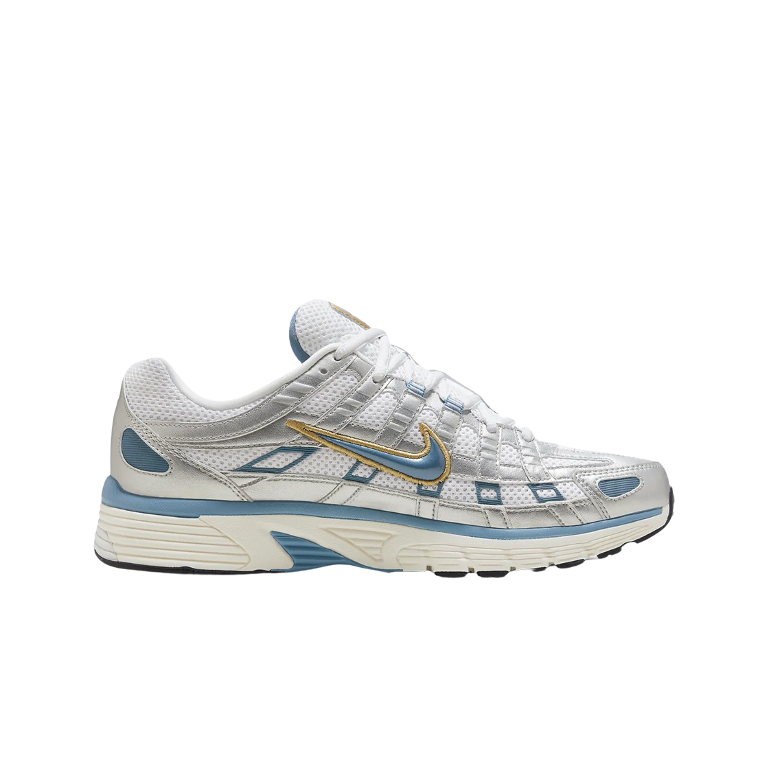 나이키 P-6000 화이트 메탈릭 실버 페일 아이보리 에게안 스톰(Nike P-6000 White Metallic Silve Pale Ivory Aegean Storm)
