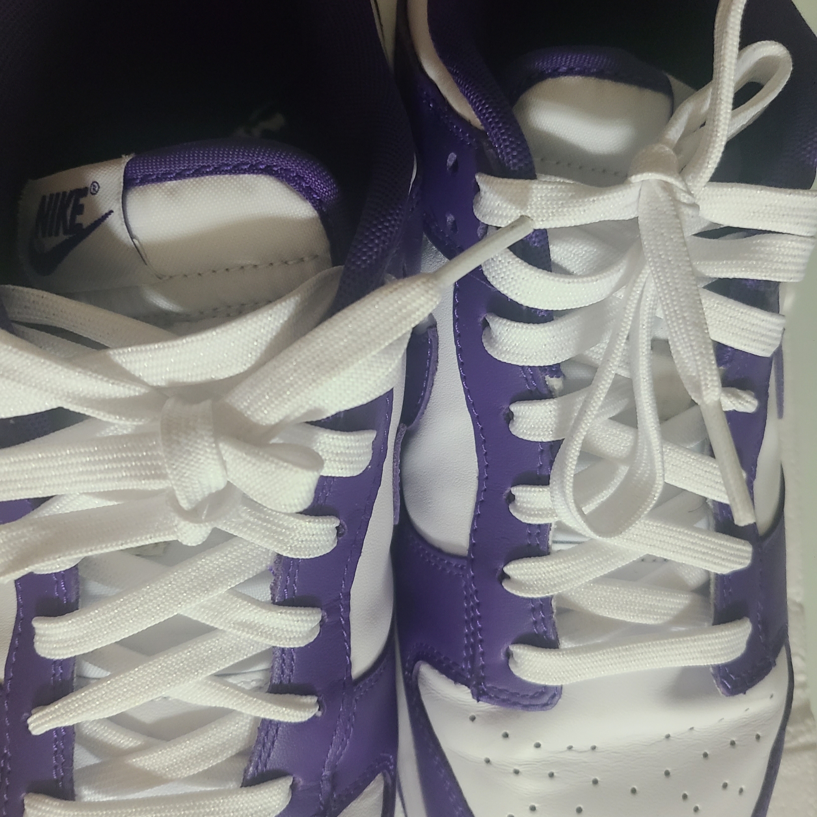 Nike Dunk Low Retro Championship Court Purple 착용 스타일