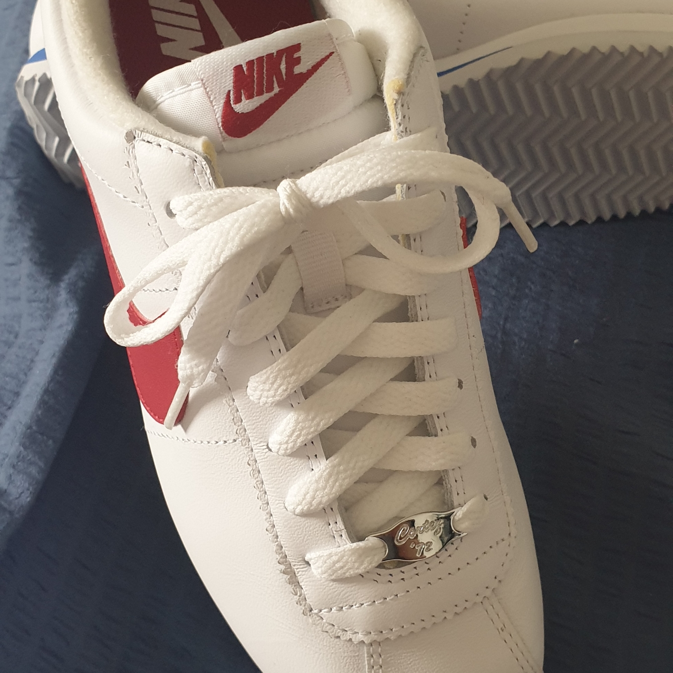 Nike Cortez Varsity Red White & Blue 착용 스타일 - 2