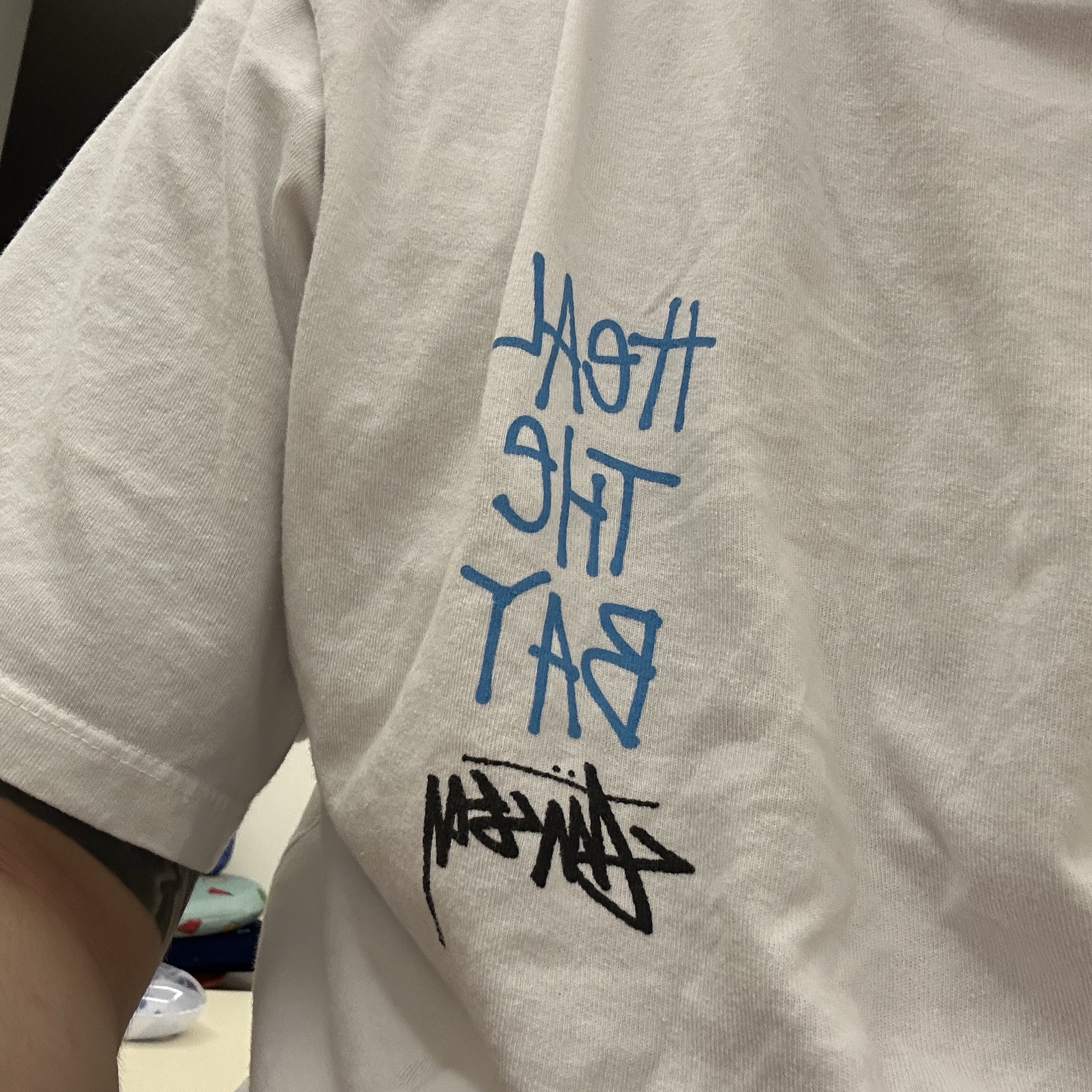 Stussy x Heal The Bay Pigment Dyed T-Shirt White 착용 스타일