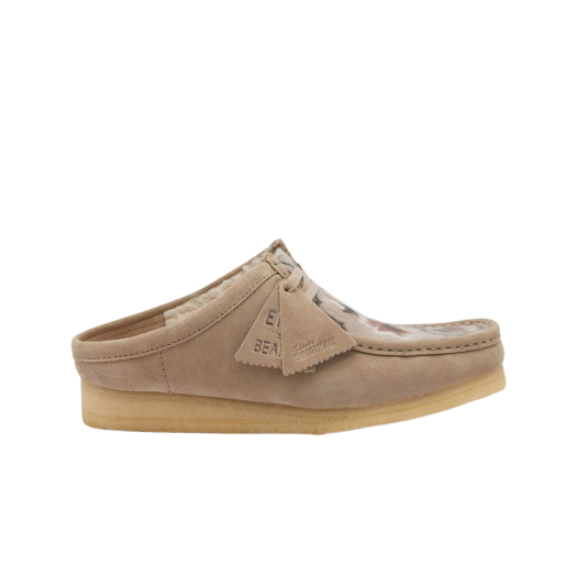 Clarks x END. x Beams Plus Ski Club Wallabee Mule Maple