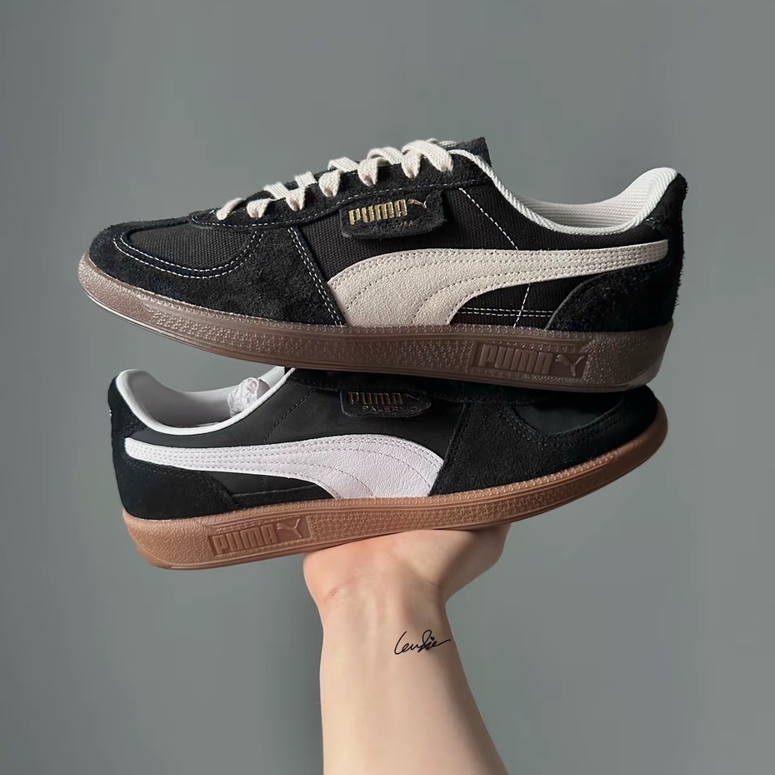 Puma Palermo Vintage Black 착용 스타일