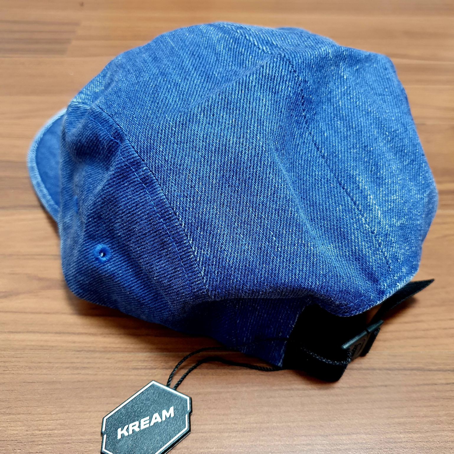 Supreme Coated Denim Camp Cap Royal - 24SS 착용 스타일 - 2