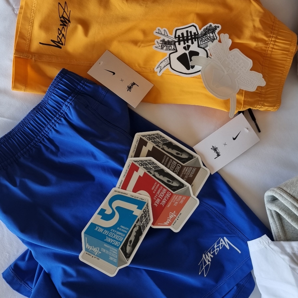 Nike x Stussy Water Short Sundial (FZ5761-717) 착용 스타일 - 2